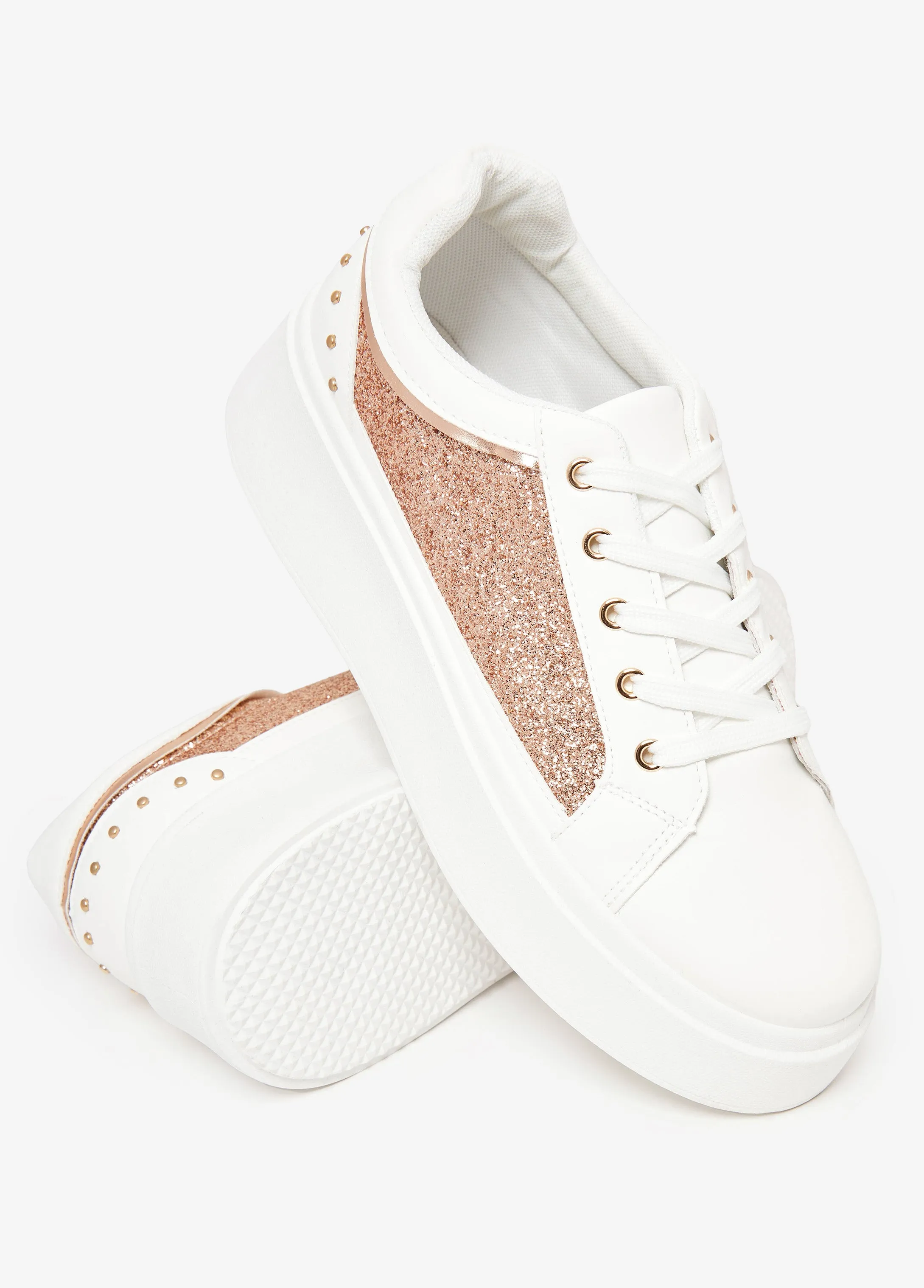 Glittered Low Top Sneakers sold by Ashley Stewart product image thumbnail 3