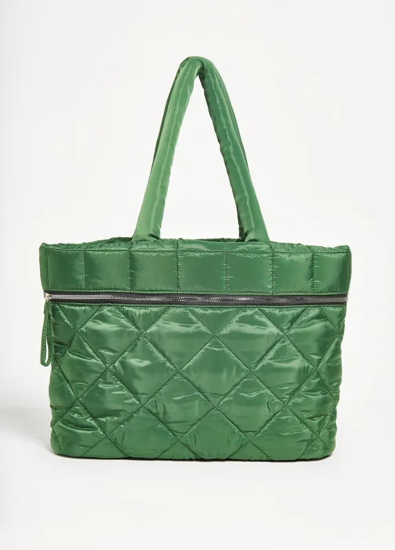 Quilted Puffer Tote sold by Ashley Stewart