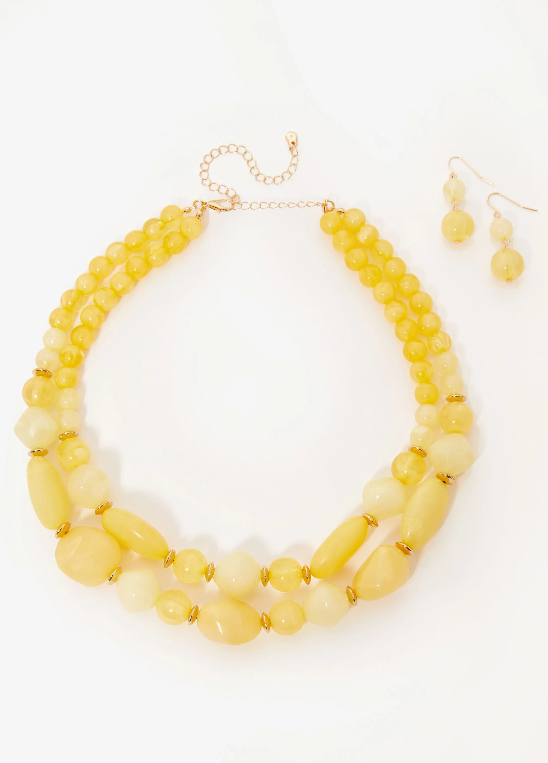 Marbled Stone Necklace Set sold by Ashley Stewart