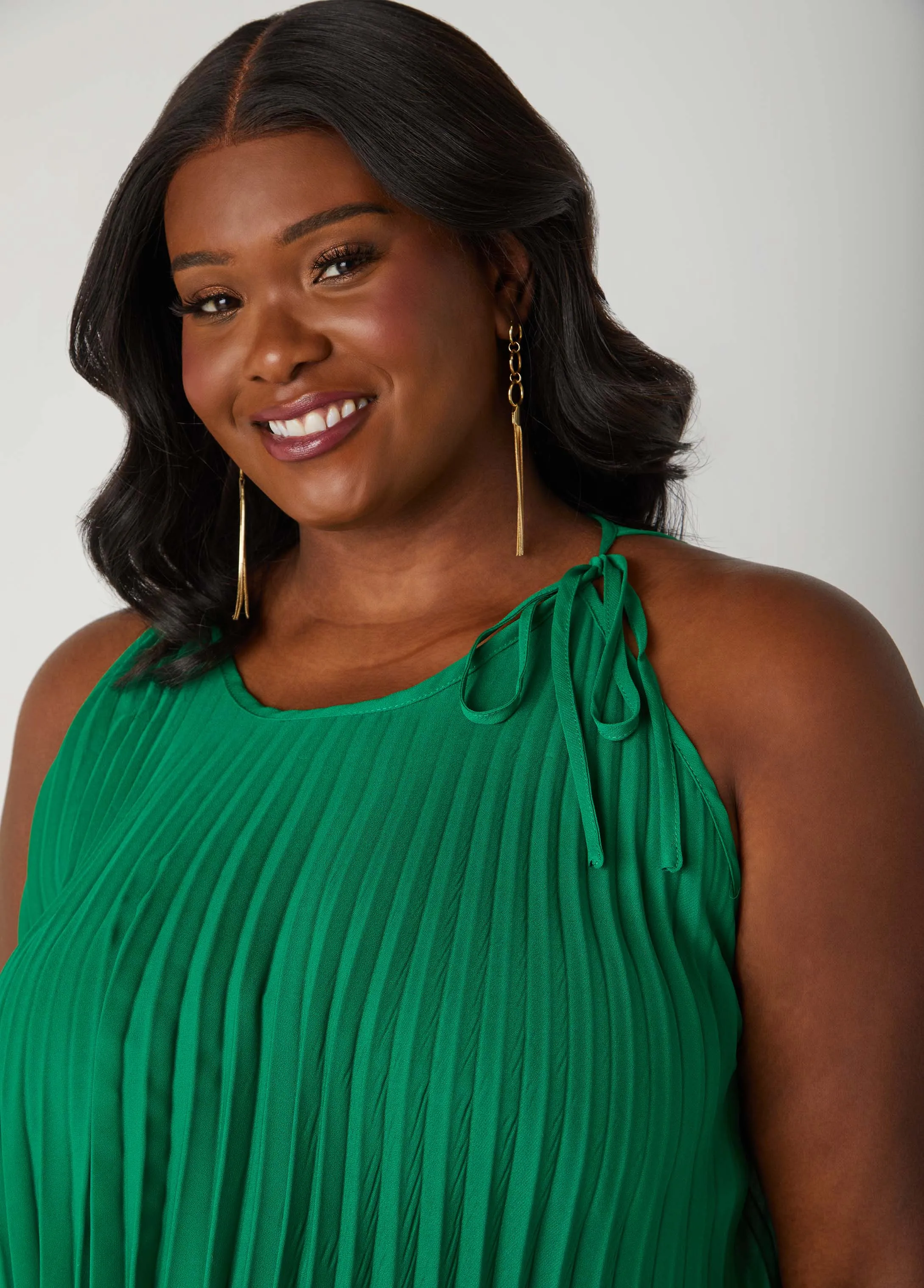 Pleated Swing Top sold by Ashley Stewart product image thumbnail 3