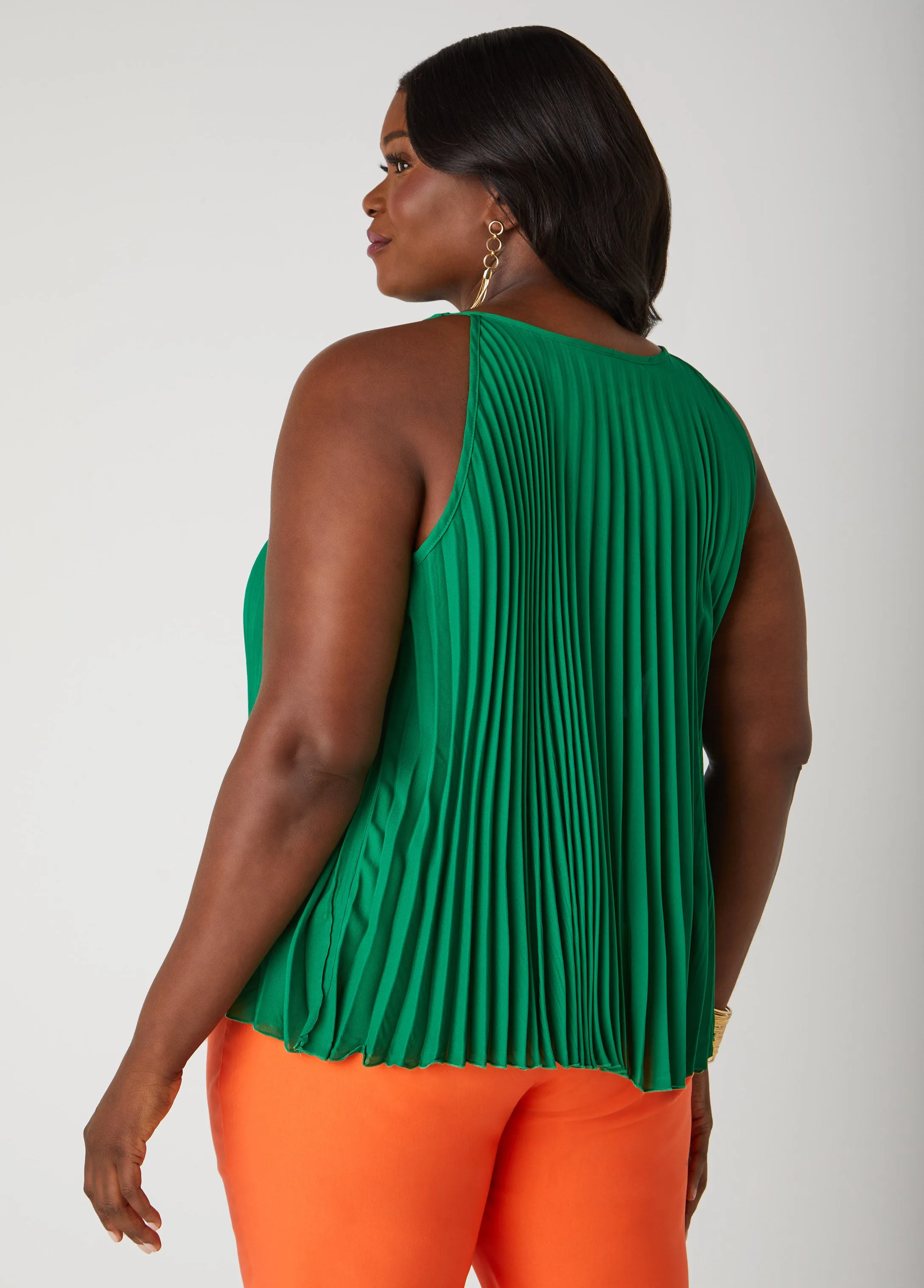 Pleated Swing Top sold by Ashley Stewart product image thumbnail 2