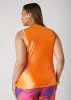 Satin Cowl Neck Tank sold by Ashley Stewart