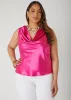 Satin Cowl Neck Tank sold by Ashley Stewart