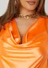 Satin Cowl Neck Tank sold by Ashley Stewart