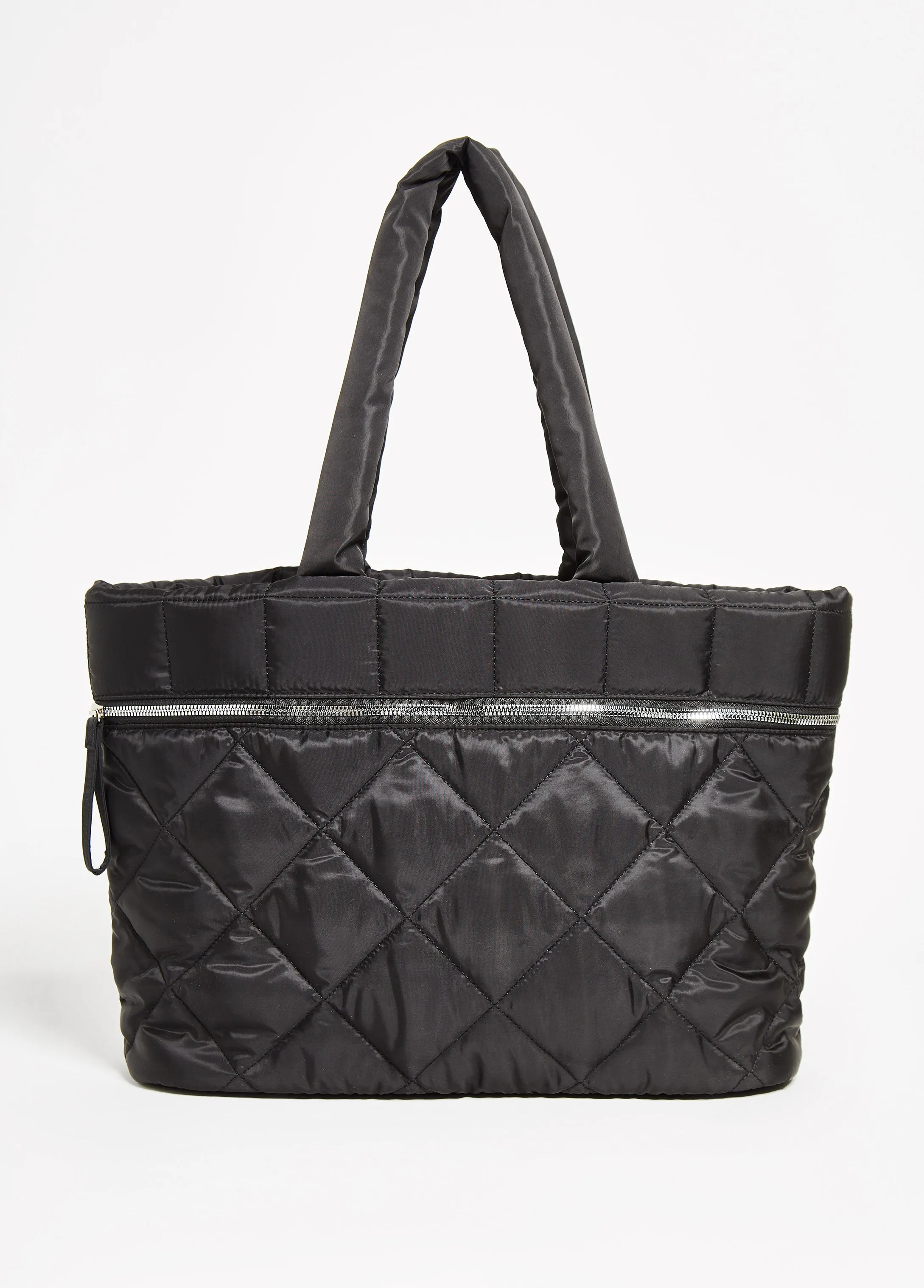 Quilted Nylon Puffer Tote sold by Ashley Stewart