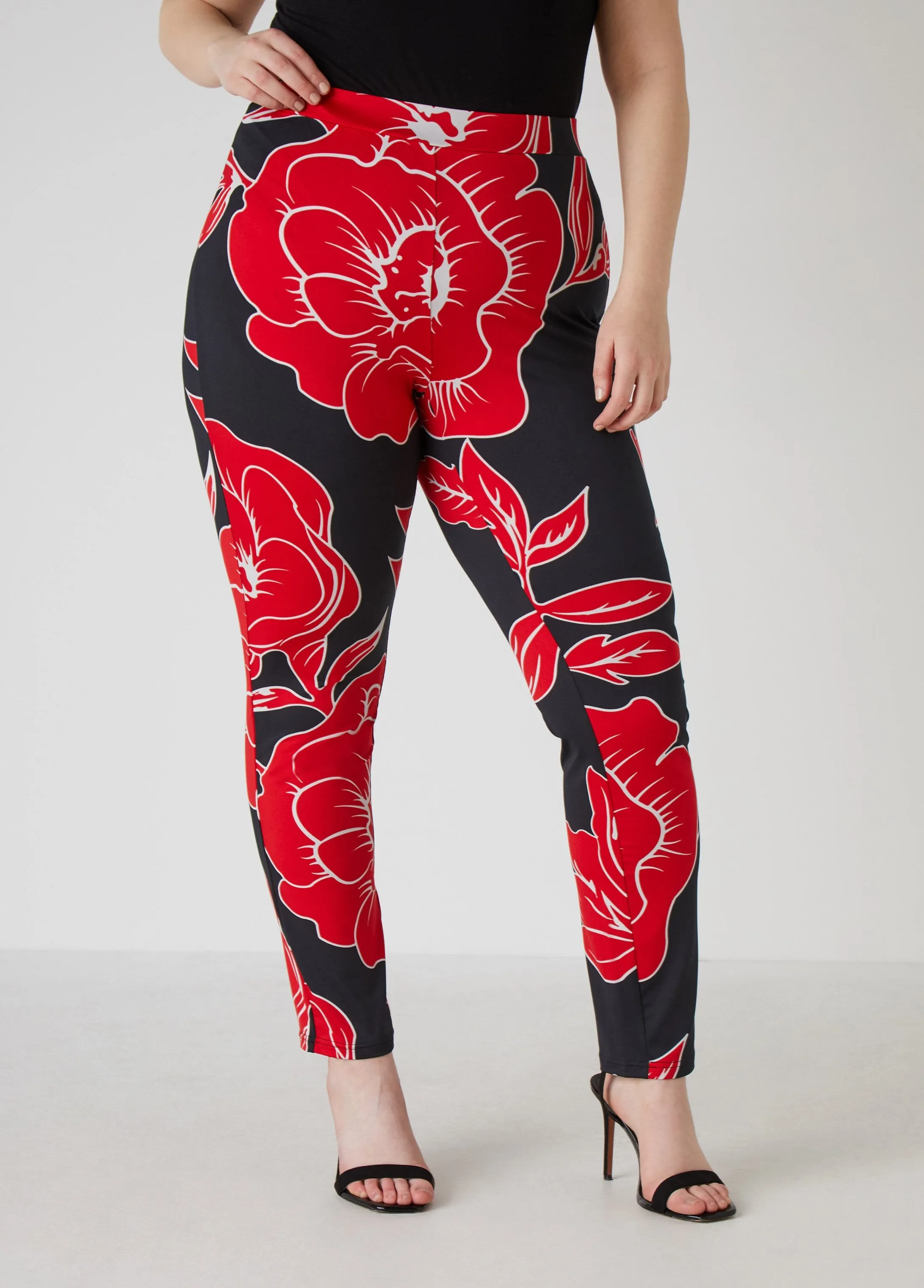 Floral Print High Rise Leggings sold by Ashley Stewart