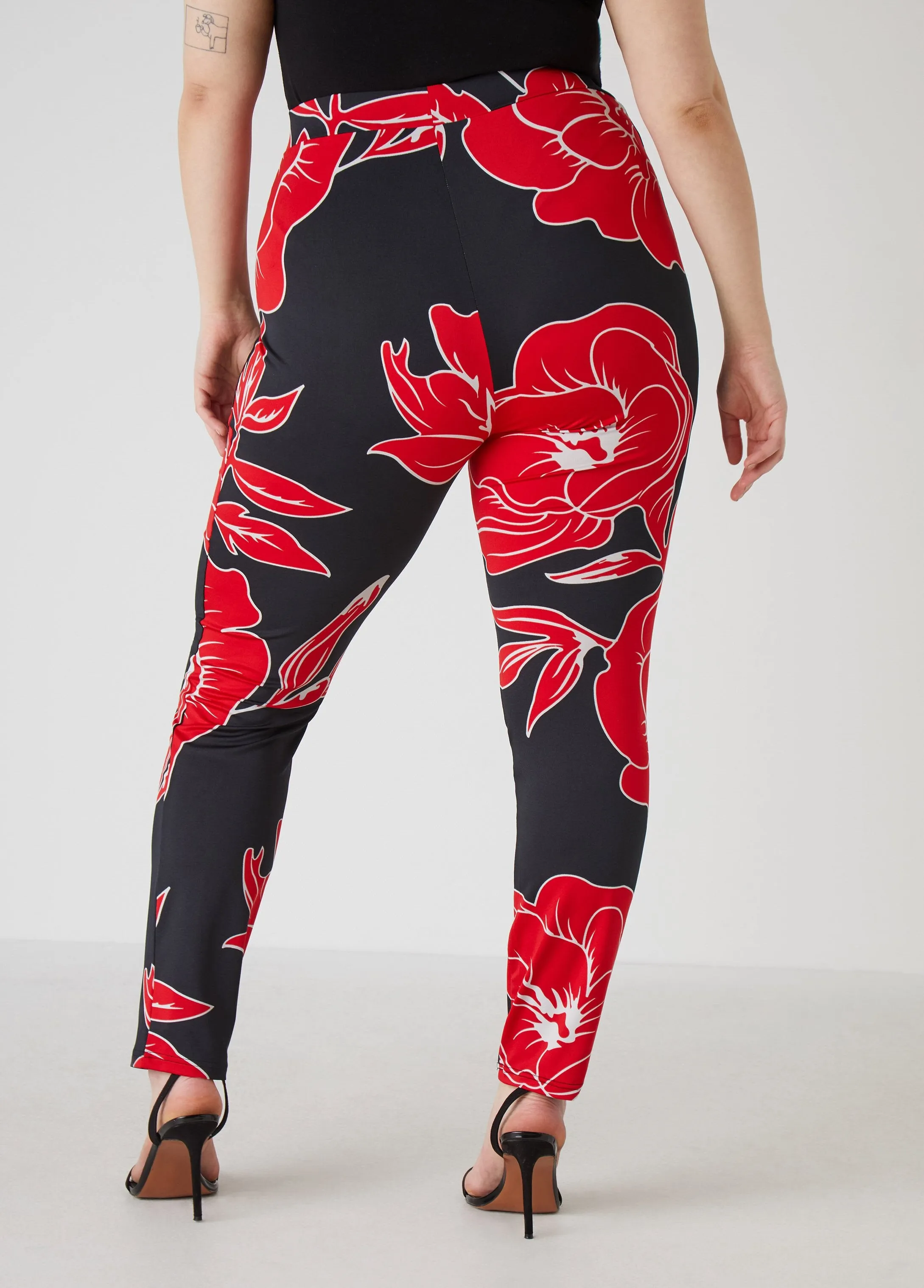 Floral Print High Rise Leggings sold by Ashley Stewart product image thumbnail 2
