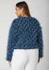 Fringed Mesh Jacket sold by Ashley Stewart