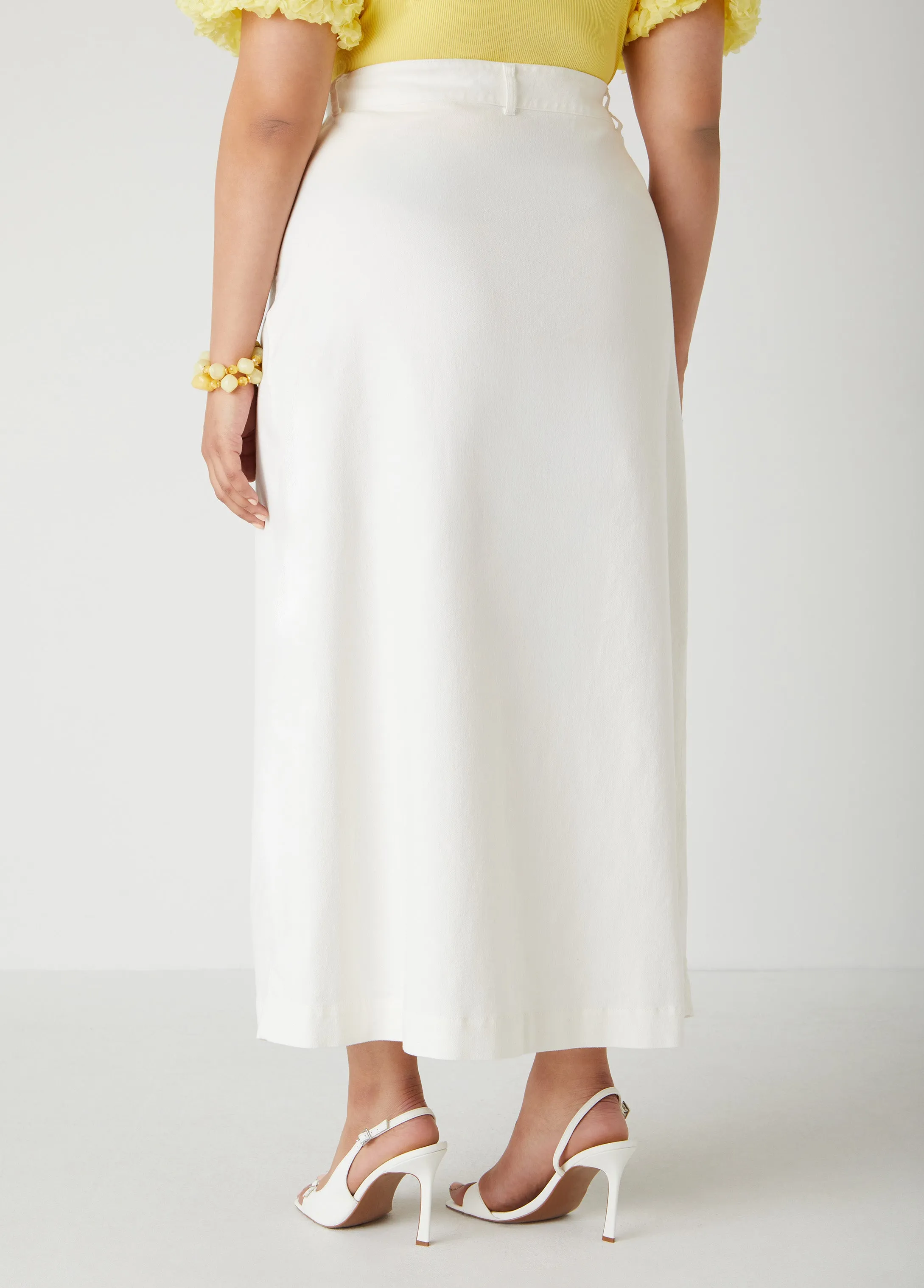 Denim Cargo Maxi Skirt sold by Ashley Stewart product image thumbnail 2