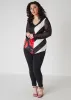 Mesh Sleeved Floral Print Top sold by Ashley Stewart