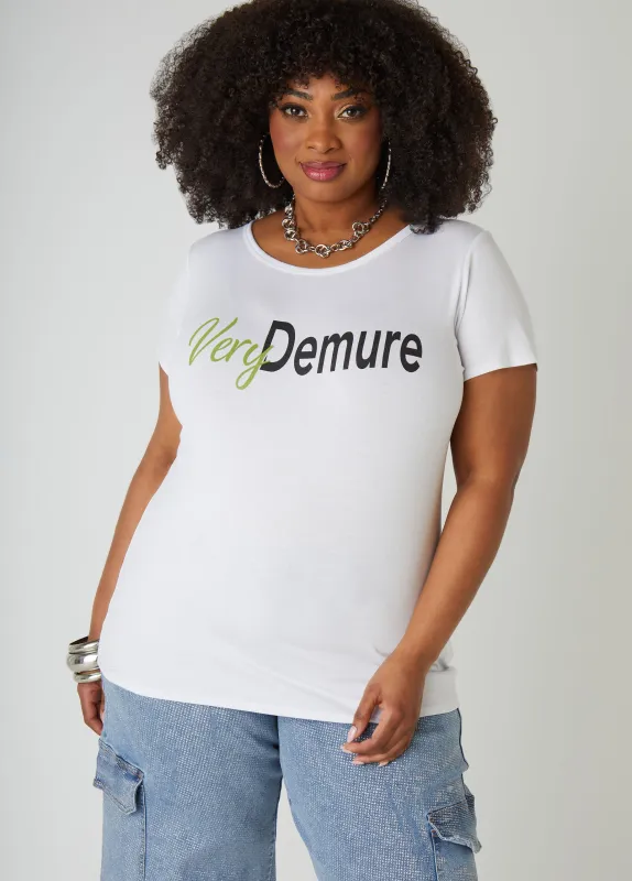 Very Demure Graphic Tee sold by Ashley Stewart