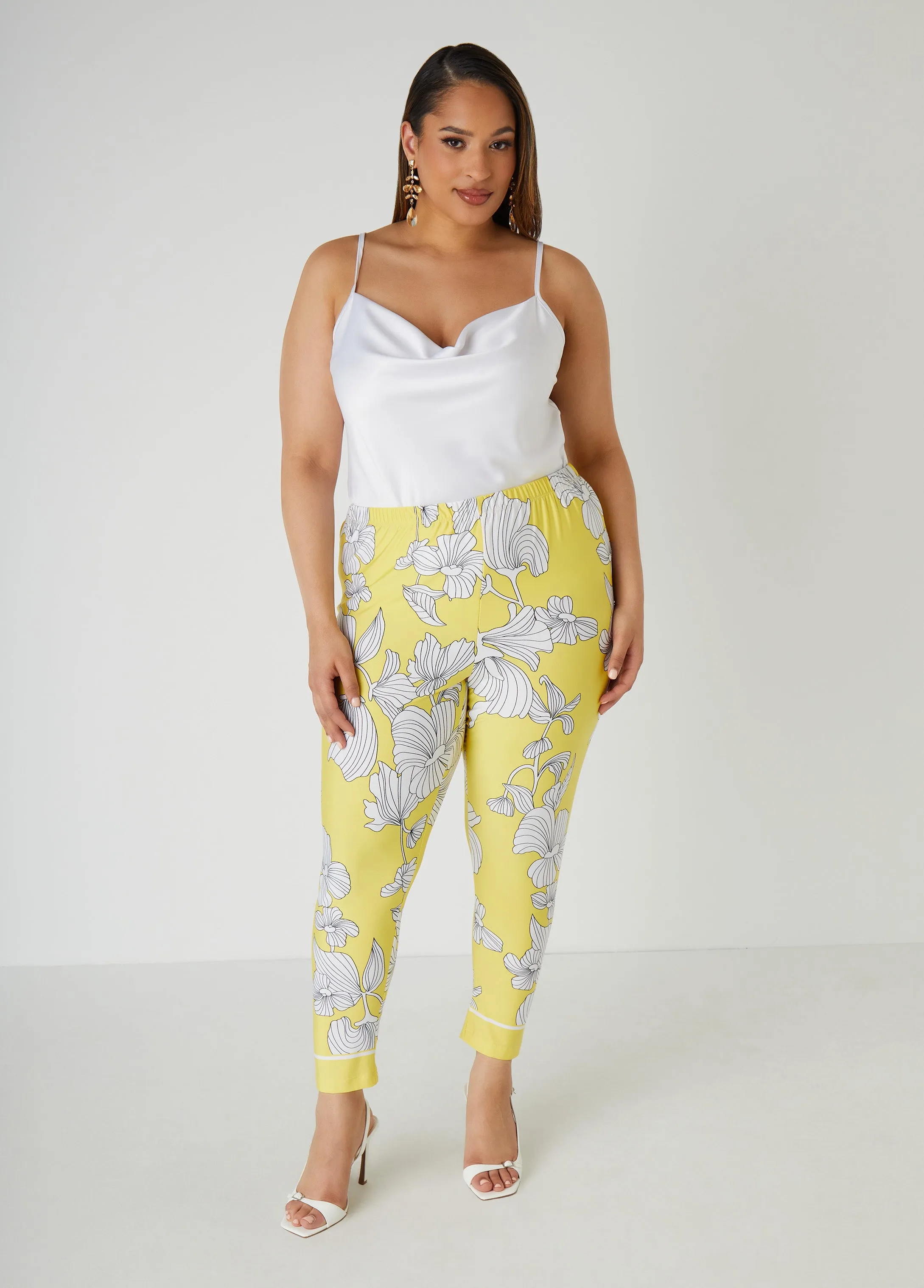 Floral Print High Rise Leggings sold by Ashley Stewart