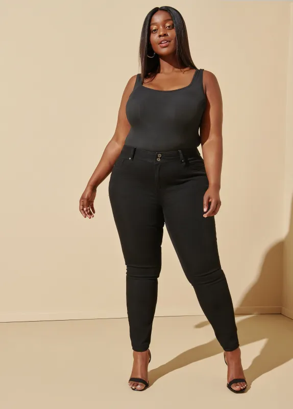 Fearless Black Skinny Jeans sold by Ashley Stewart