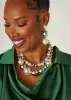 Faux Pearl And Bead Necklace sold by Ashley Stewart