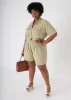 Cropped Cotton Gauze Shirt sold by Ashley Stewart