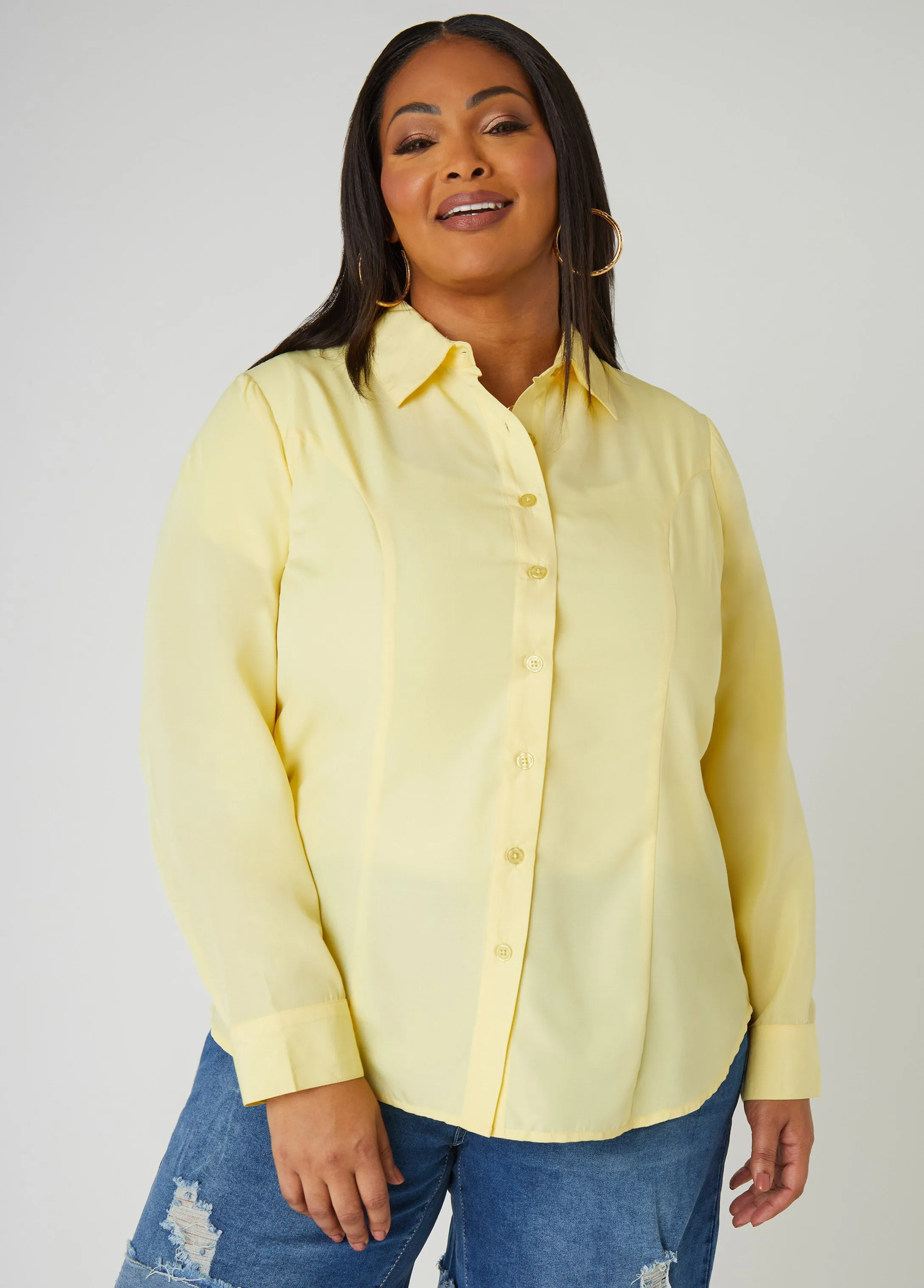 Classic Button Down Shirt sold by Ashley Stewart