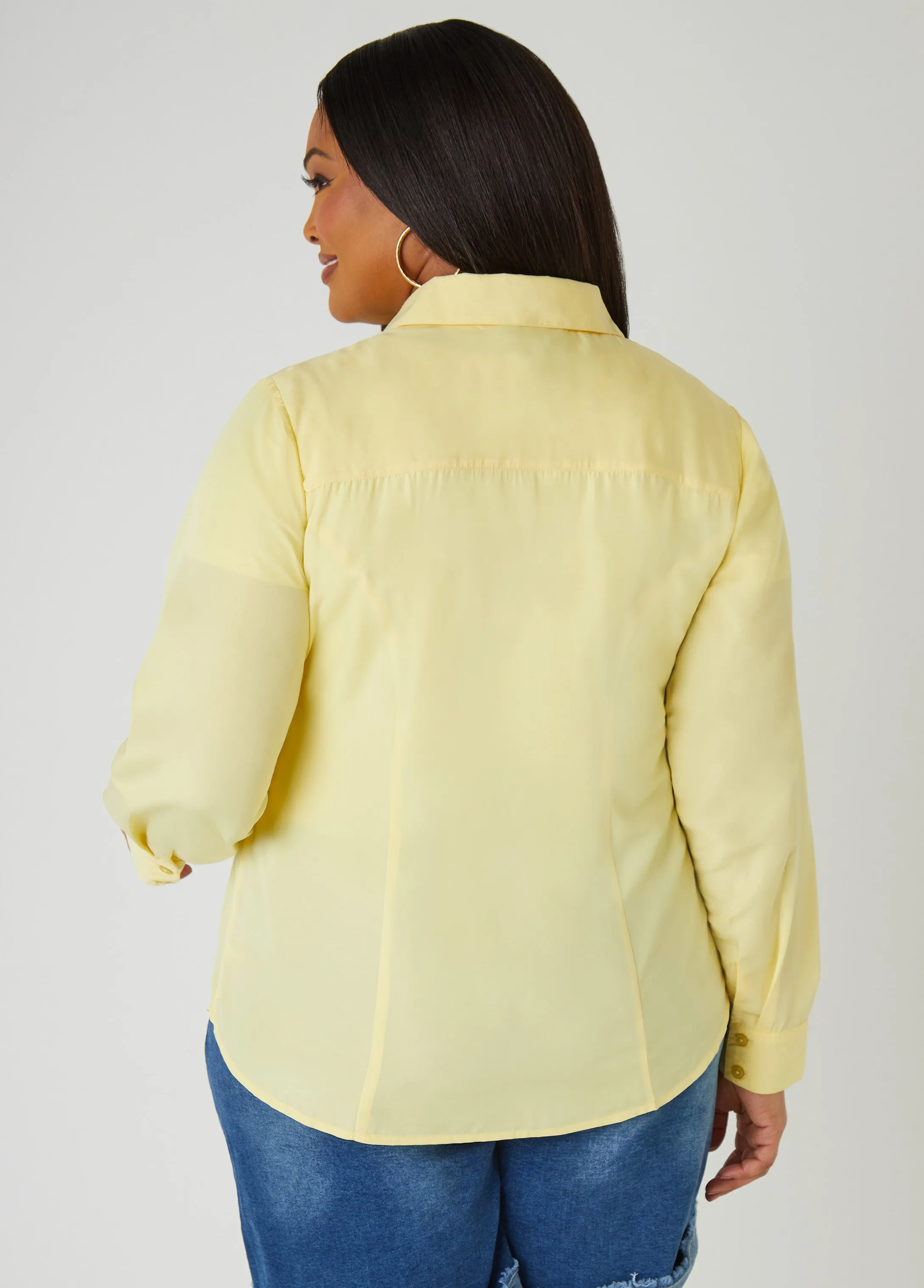 Classic Button Down Shirt sold by Ashley Stewart product image thumbnail 2