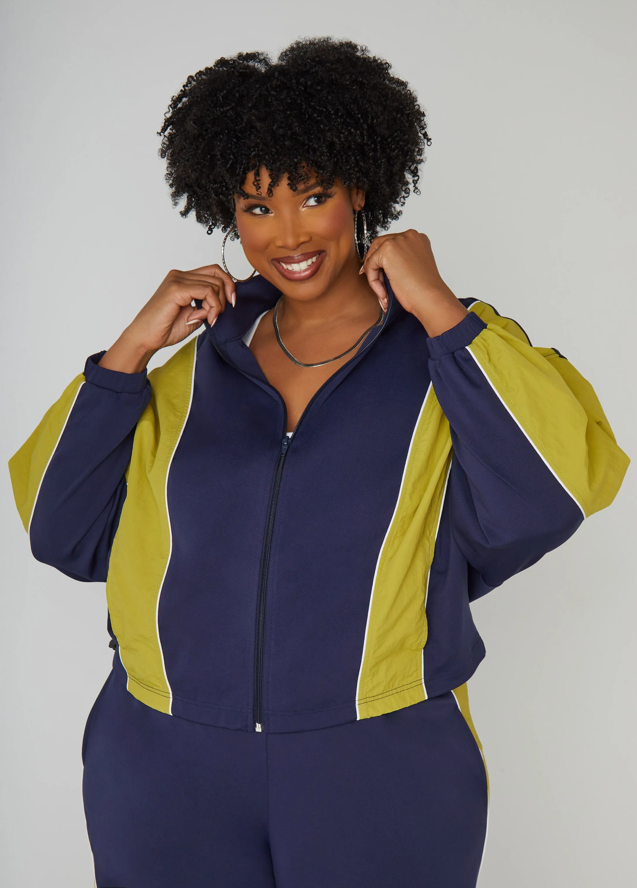 Two Tone Jacket sold by Ashley Stewart