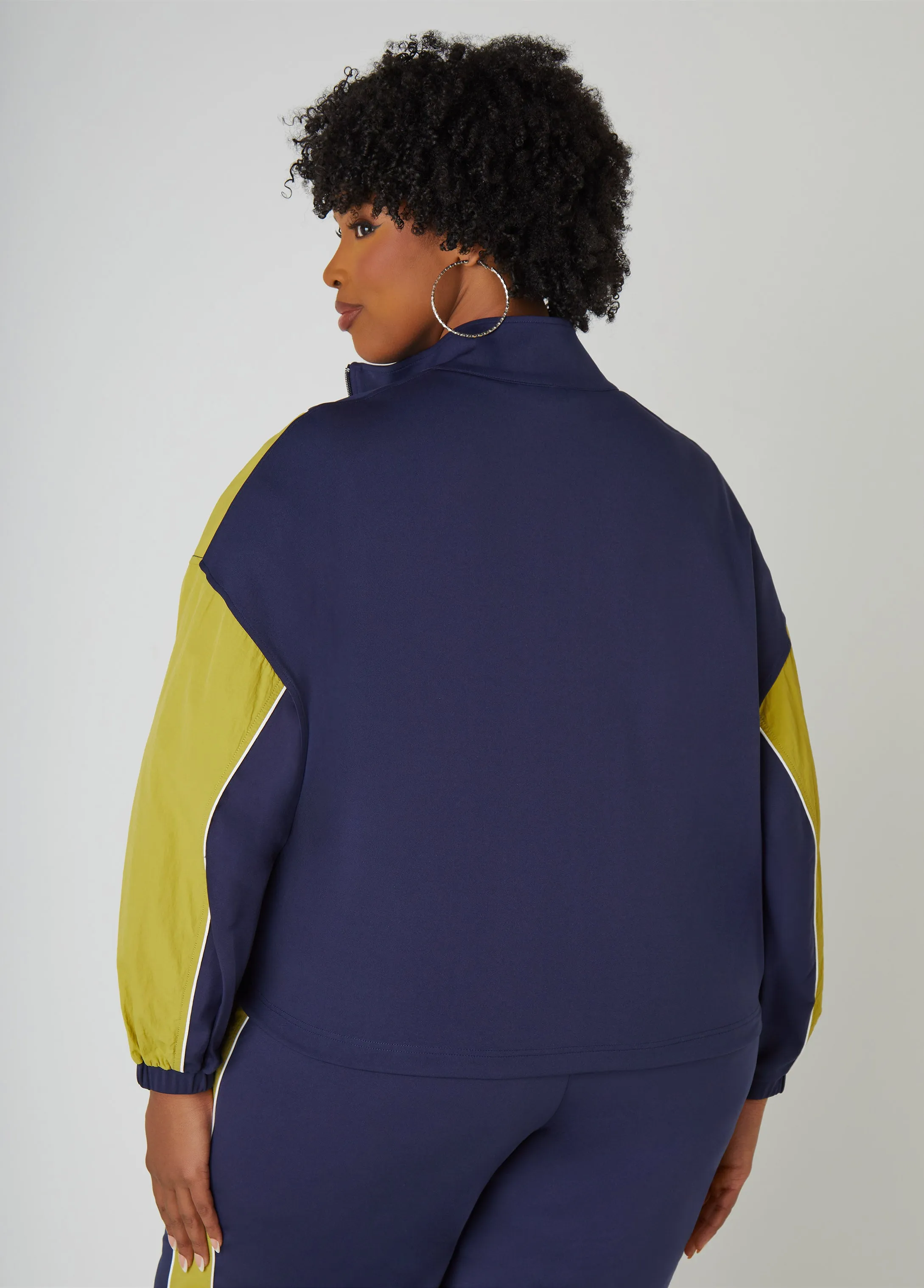 Two Tone Jacket sold by Ashley Stewart product image thumbnail 2