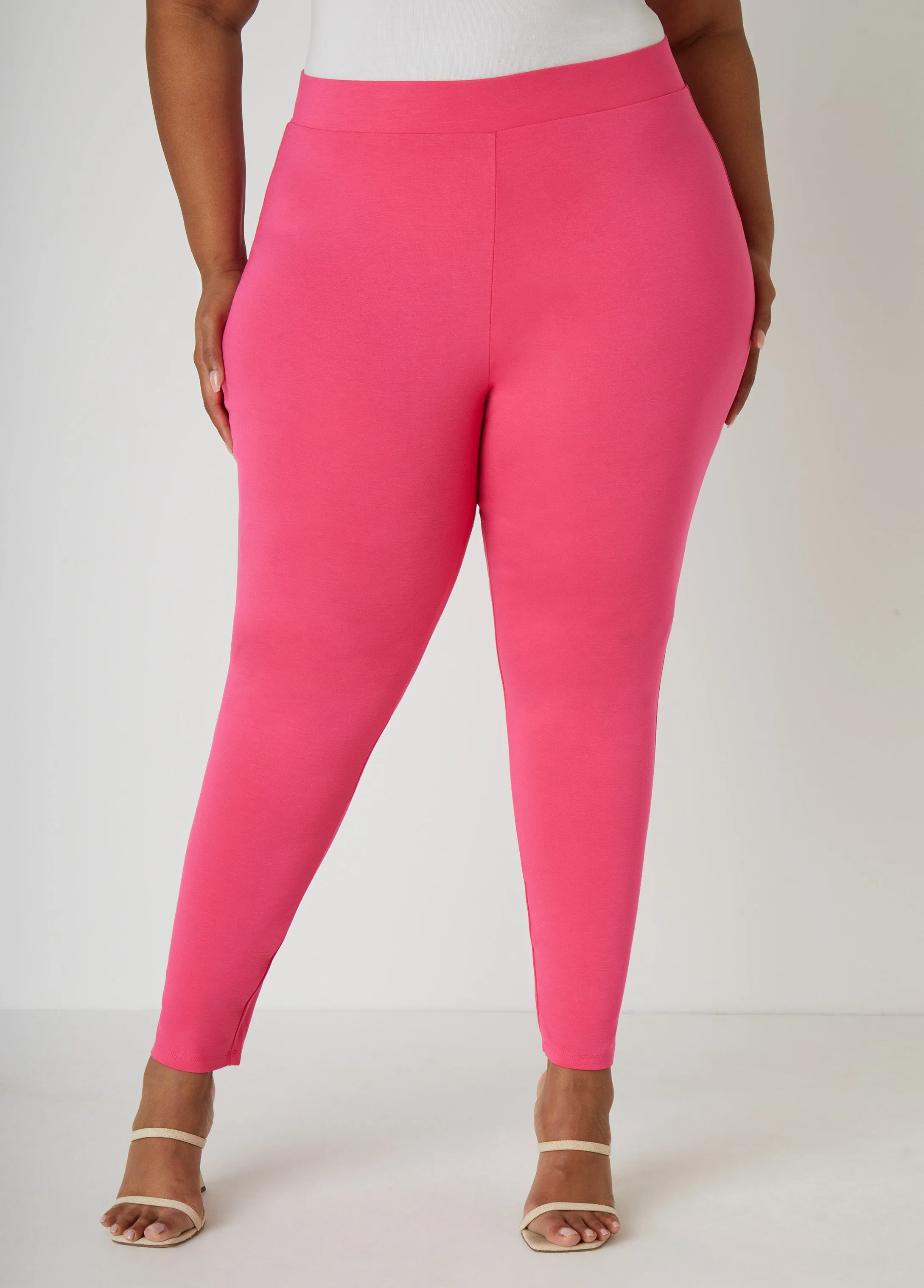 Pull On High Waist Ponte Leggings sold by Ashley Stewart product image thumbnail 4