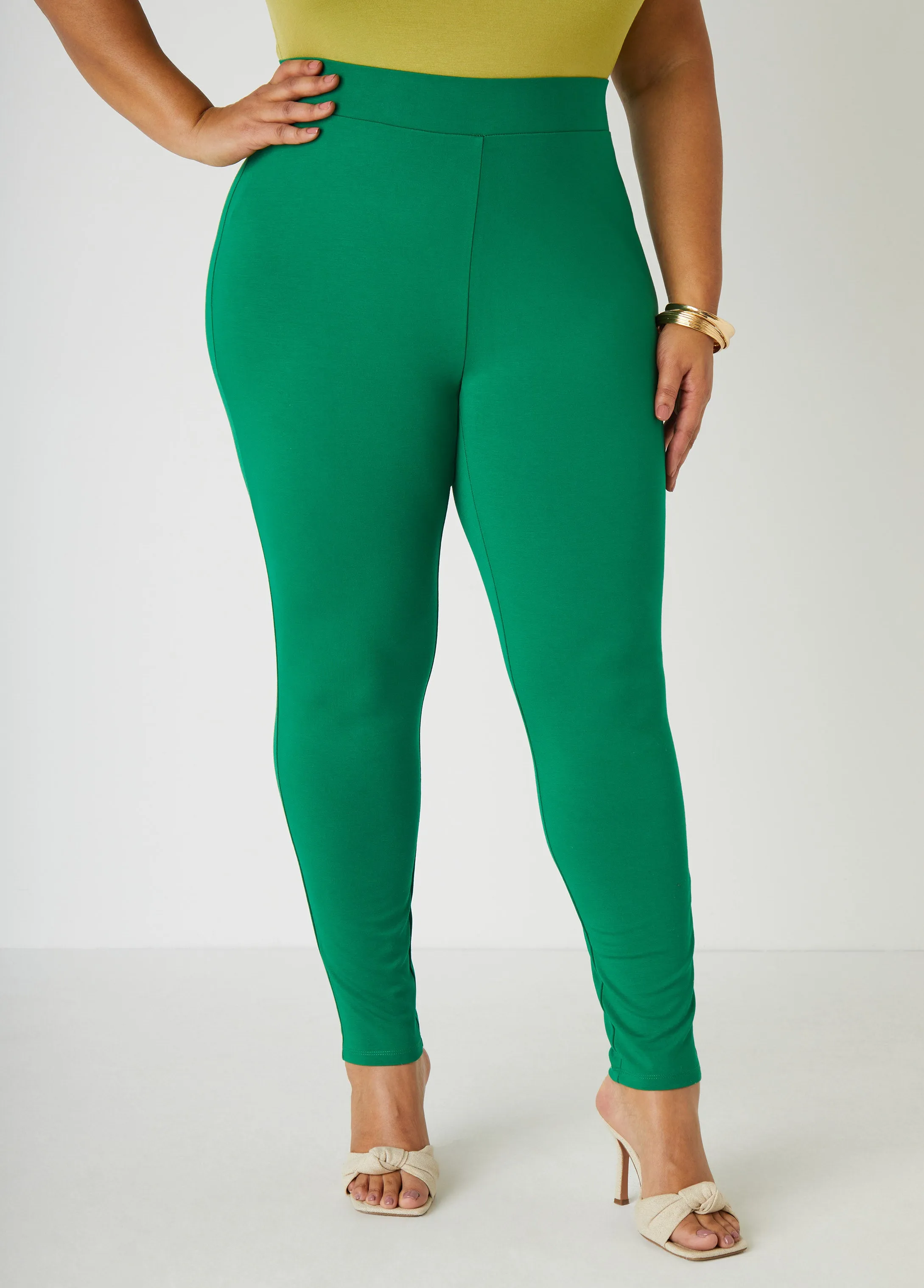 Pull On High Waist Ponte Leggings sold by Ashley Stewart