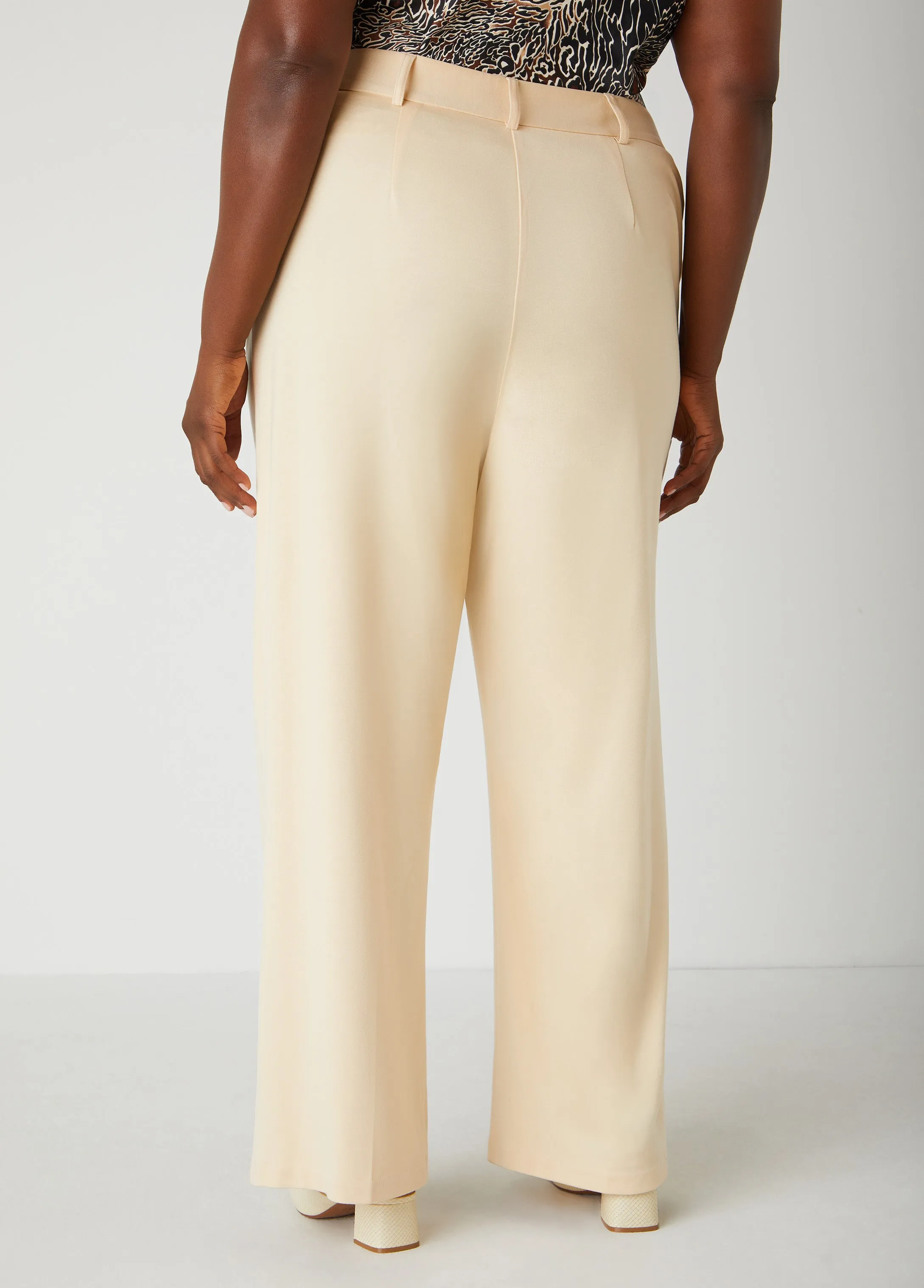 Ponte High Rise Trousers sold by Ashley Stewart product image thumbnail 2