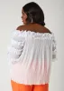 Ruffled Off The Shoulder Top sold by Ashley Stewart