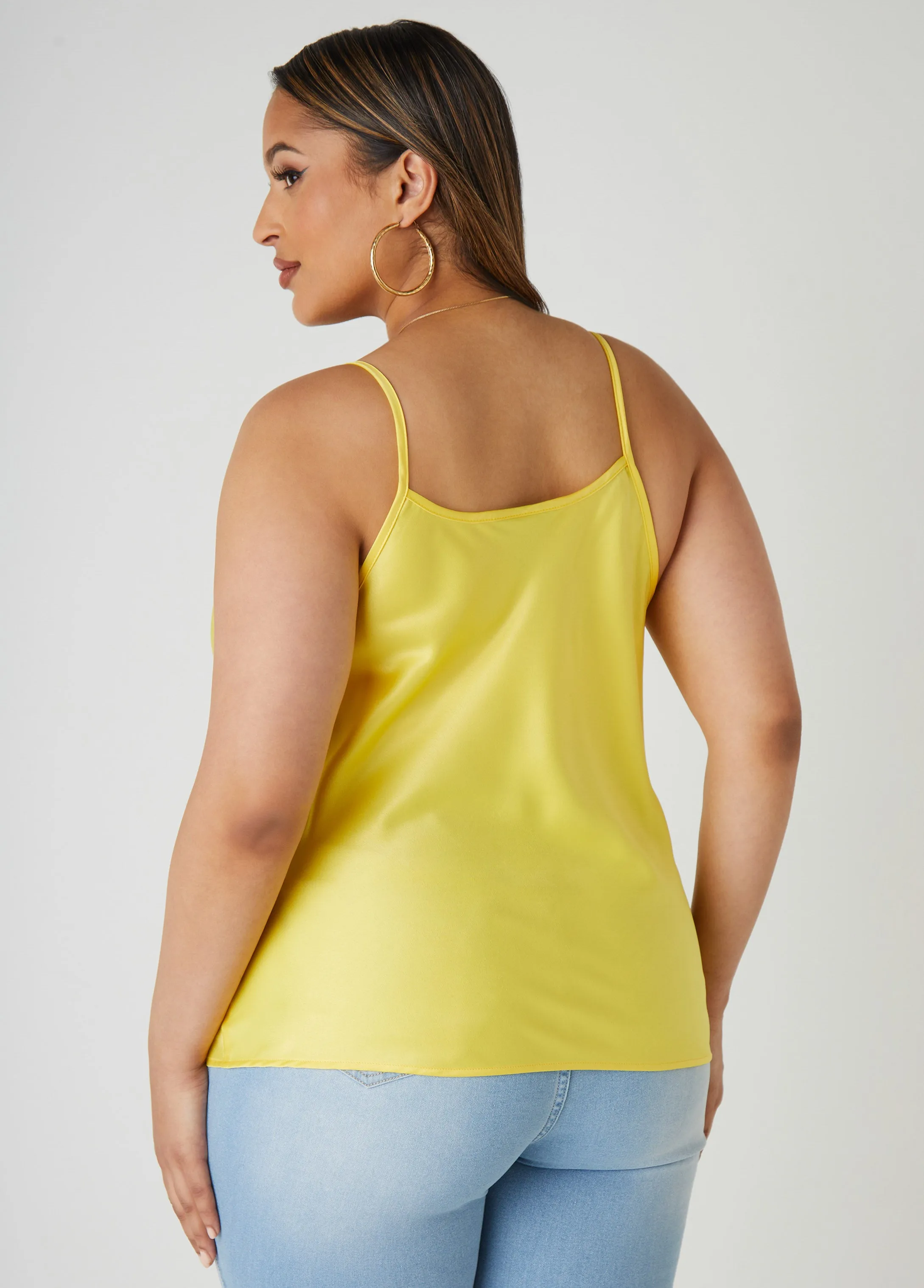 Cowl Neck Satin Cami sold by Ashley Stewart product image thumbnail 2