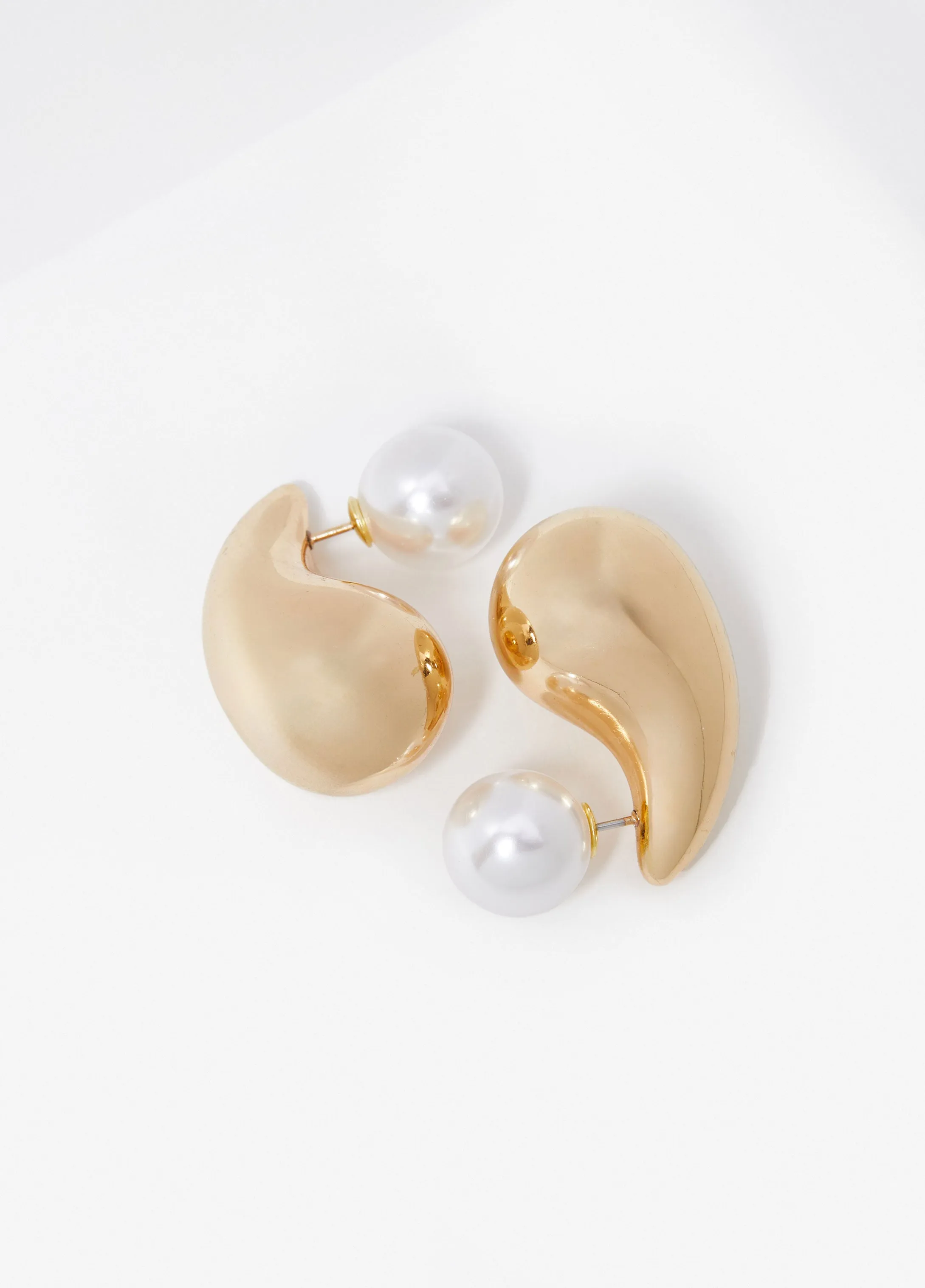 Gold Tone Teardrop Earrings sold by Ashley Stewart