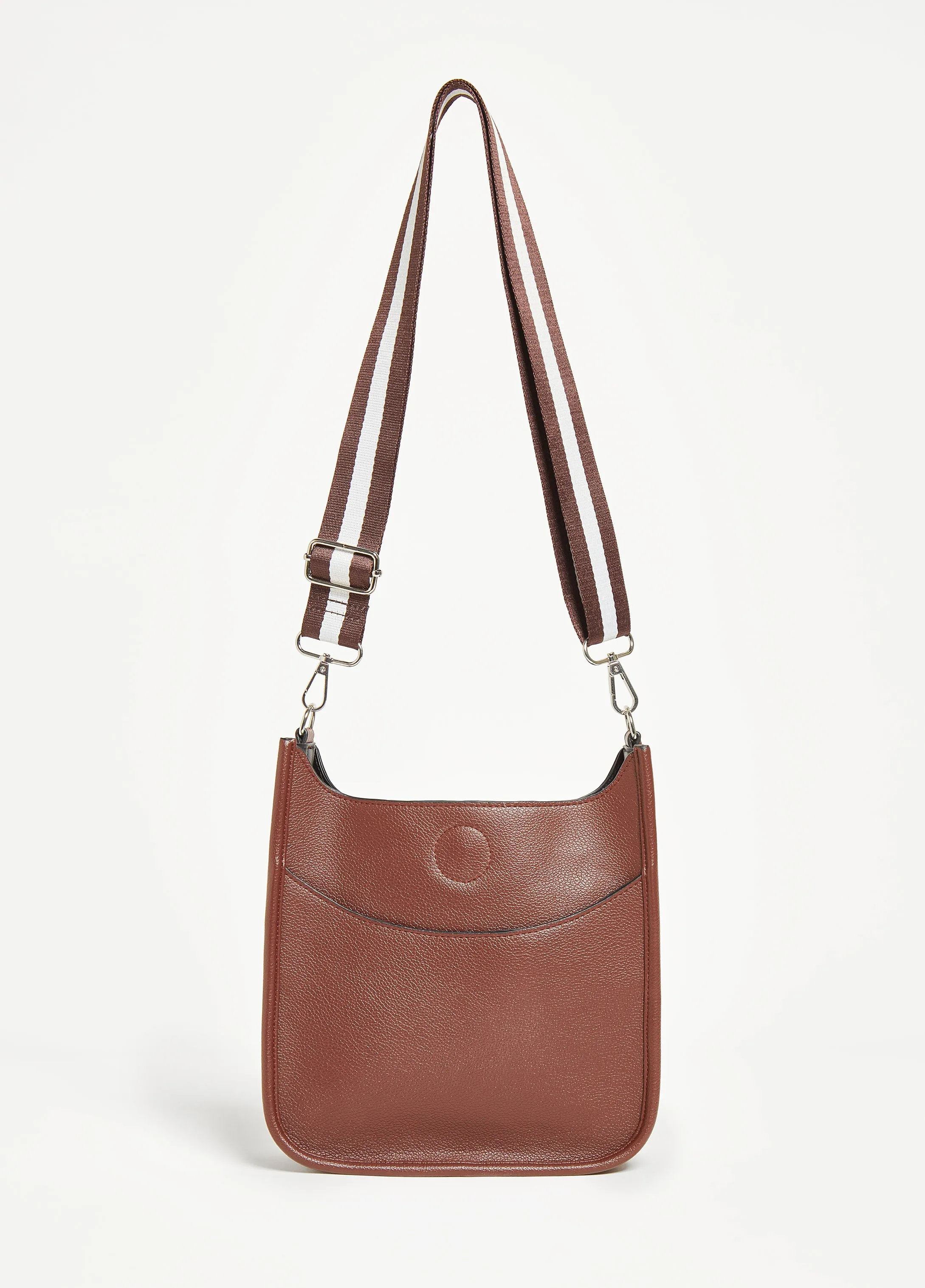 Textured Faux Leather Crossbody sold by Ashley Stewart