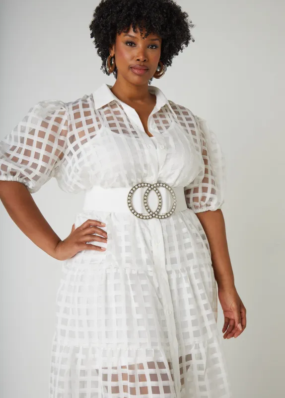 Faux Pearl Circle Belt sold by Ashley Stewart