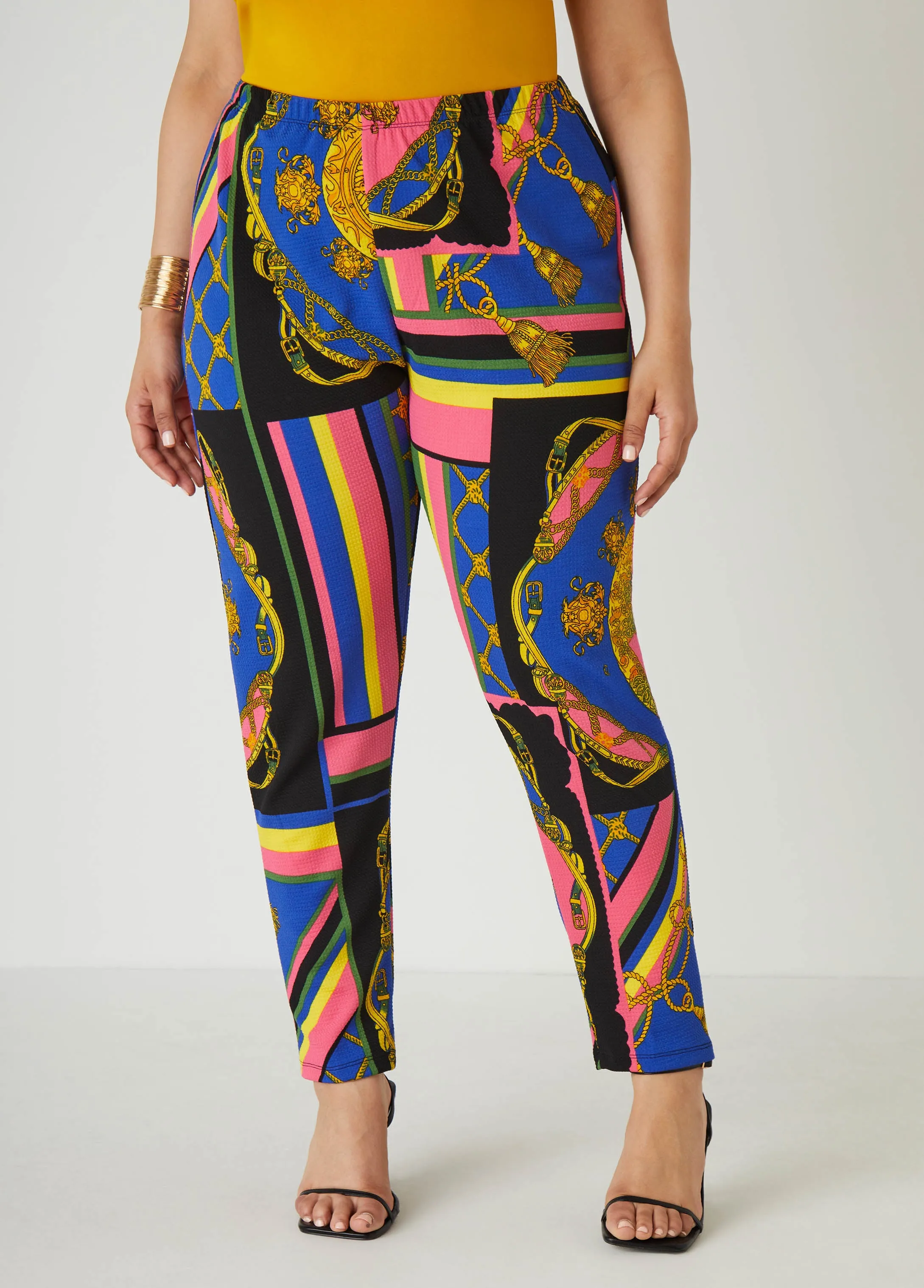 Textured Status Print Leggings sold by Ashley Stewart