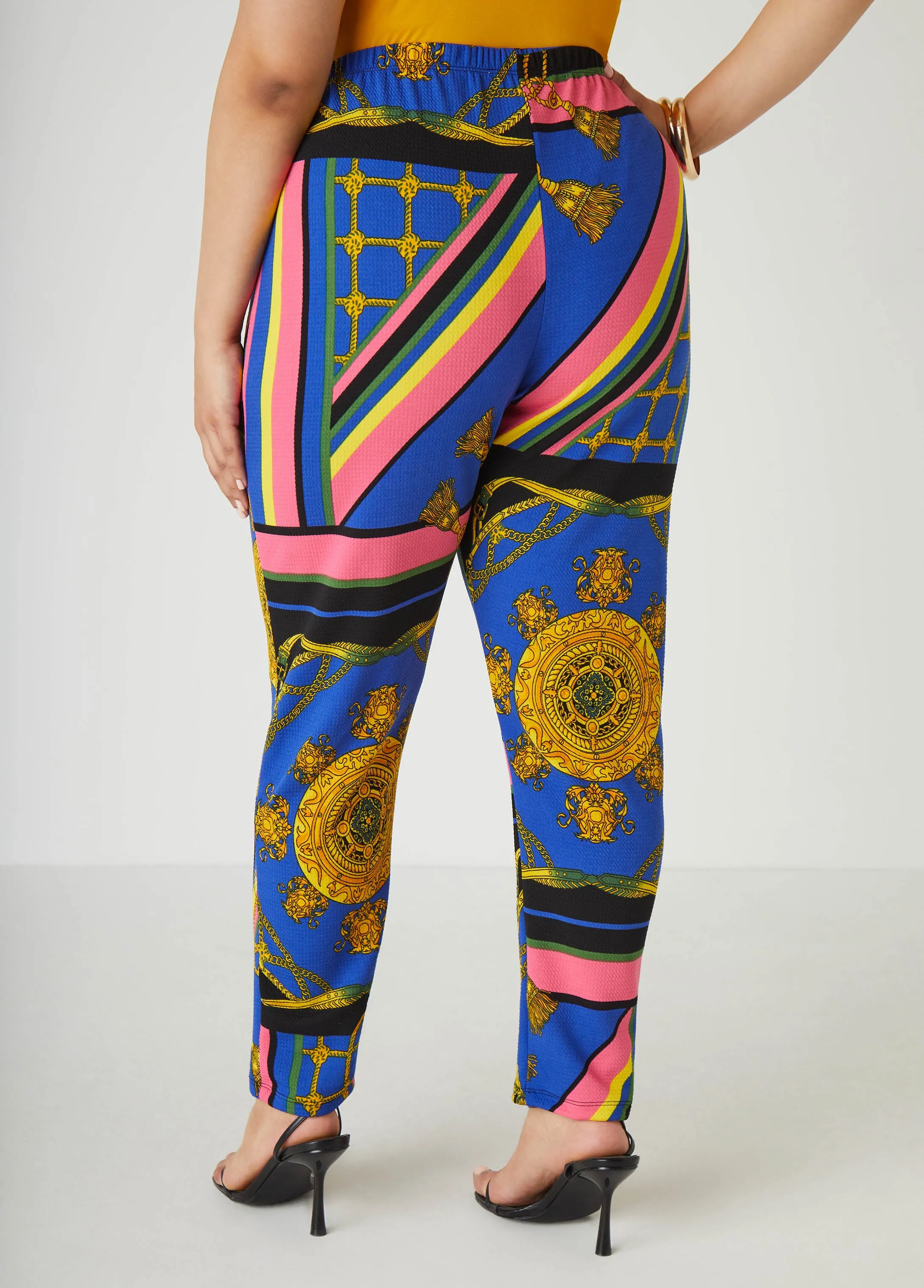 Textured Status Print Leggings sold by Ashley Stewart product image thumbnail 2