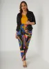 Textured Status Print Leggings sold by Ashley Stewart