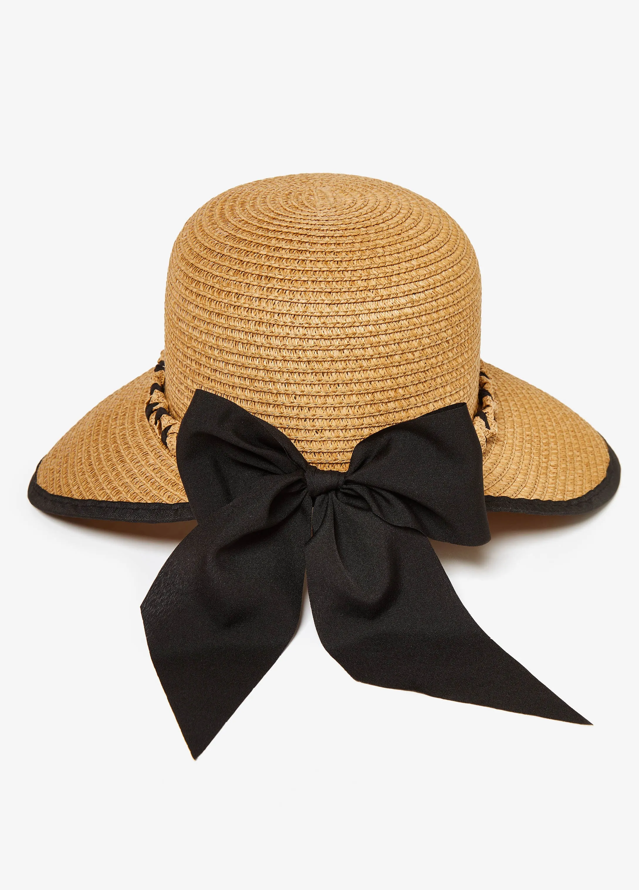 Braid Trimmed Straw Hat sold by Ashley Stewart product image thumbnail 2