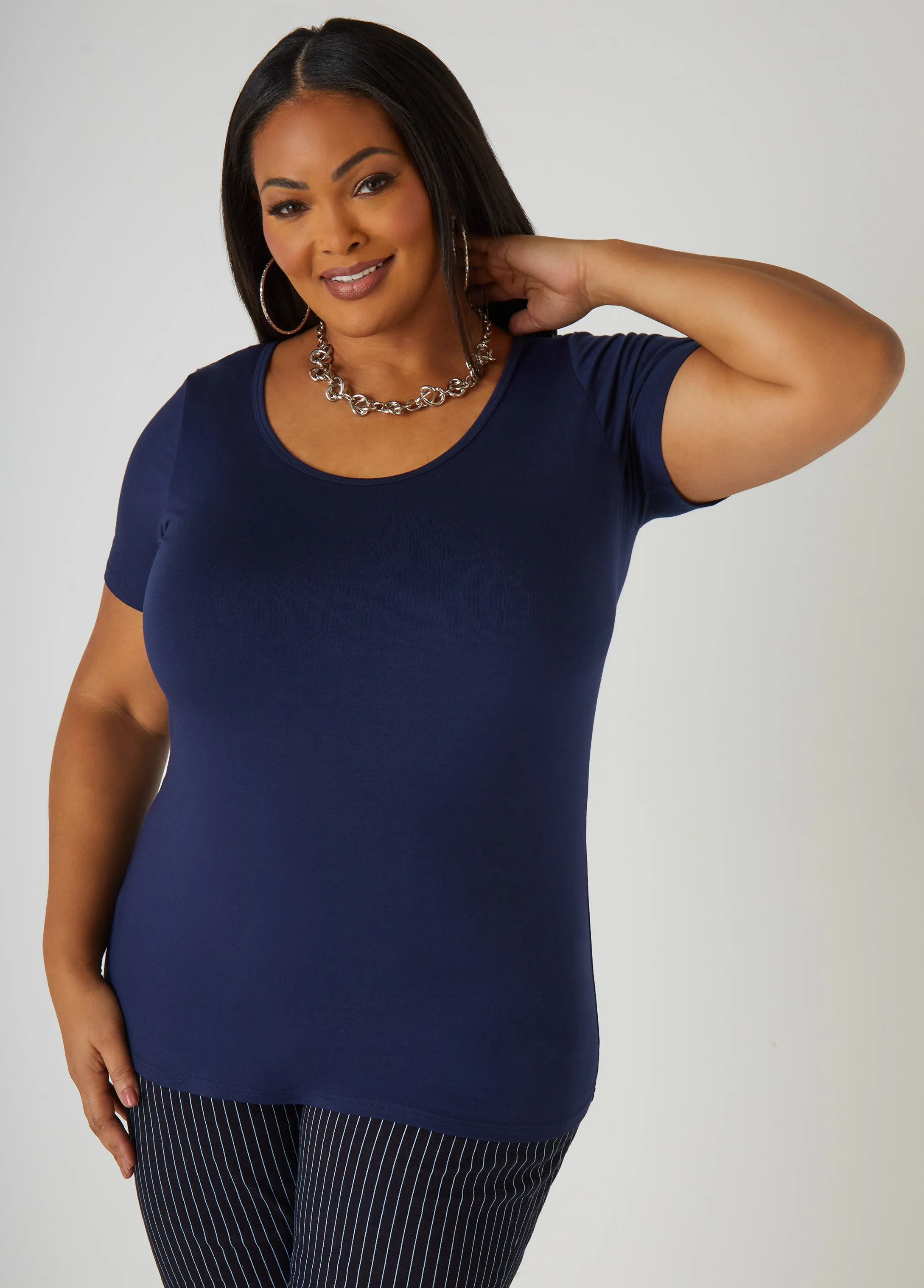 Basic Jersey Tee sold by Ashley Stewart product image thumbnail 5