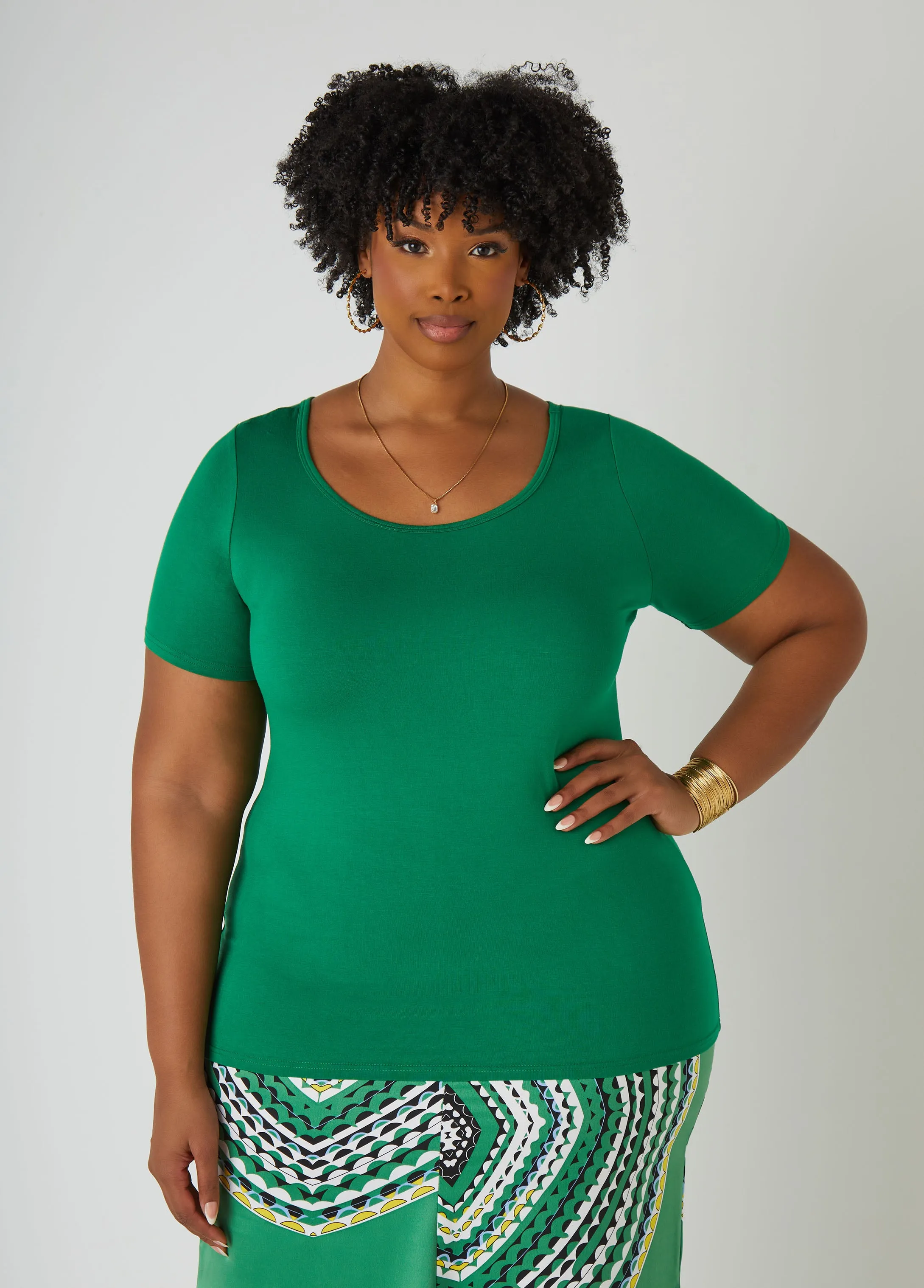 Basic Jersey Tee sold by Ashley Stewart