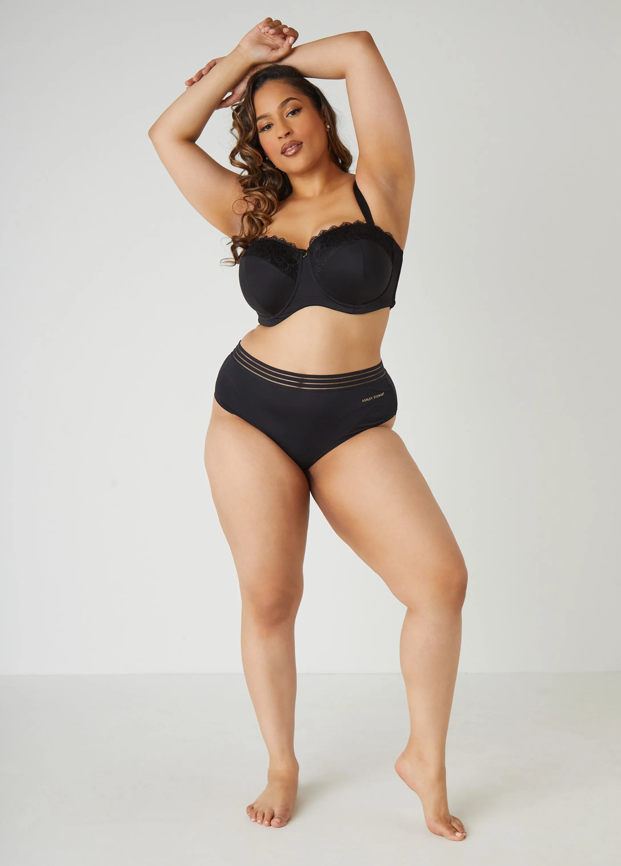 Six Way Convertible Lace Butterfly Bra sold by Ashley Stewart product image thumbnail 3