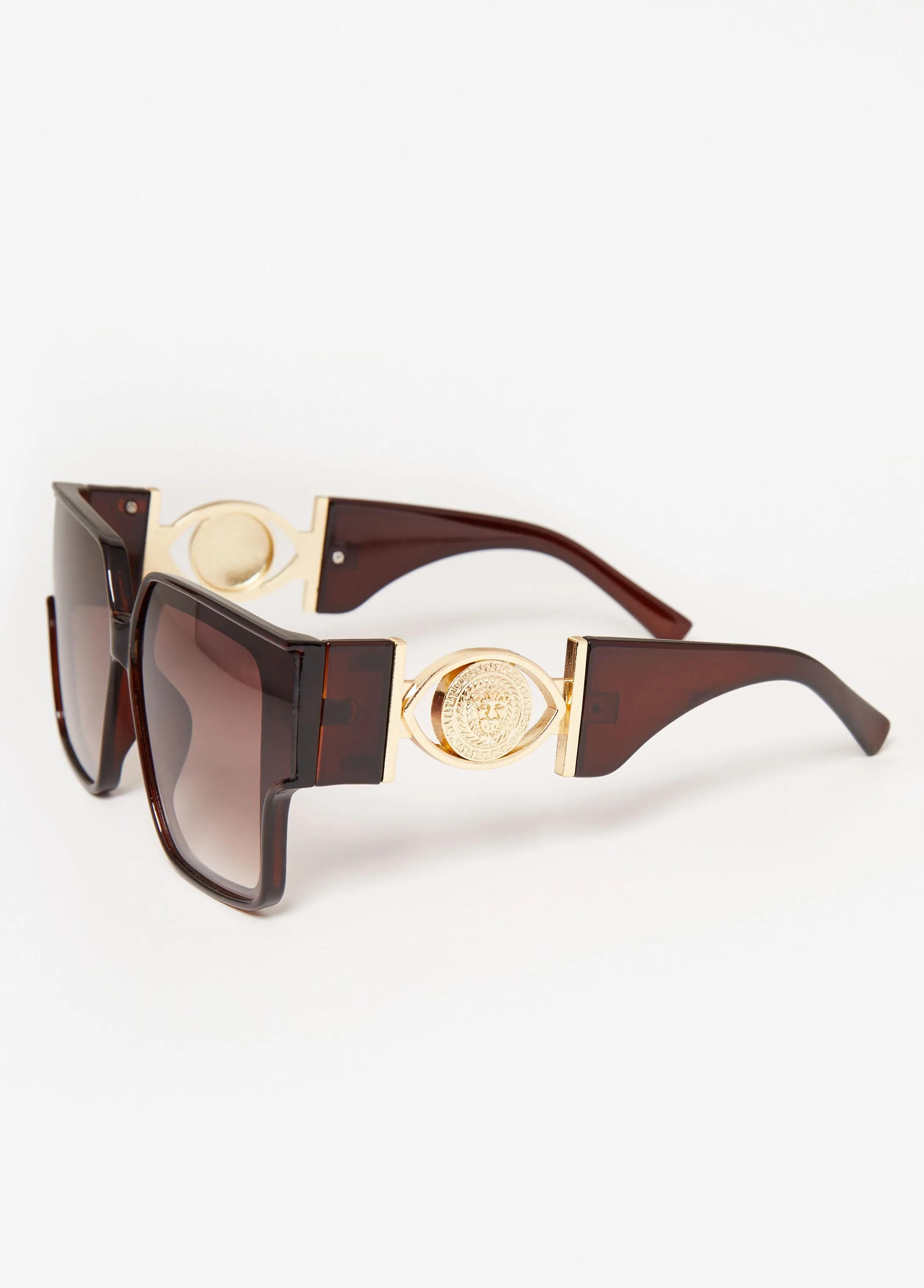 Eye Embellished Square Sunglasses sold by Ashley Stewart product image thumbnail 2