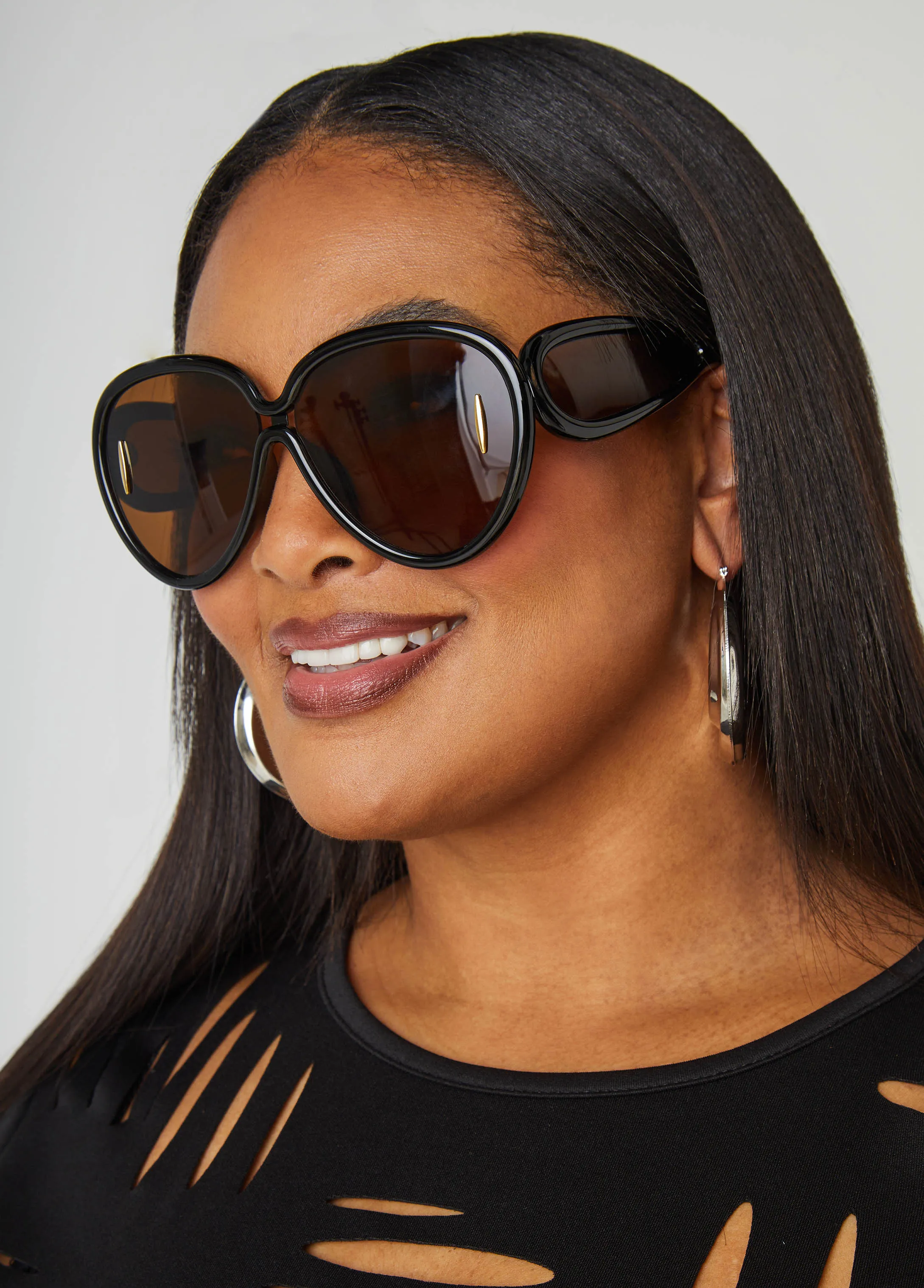 Round Tinted Sunglasses sold by Ashley Stewart