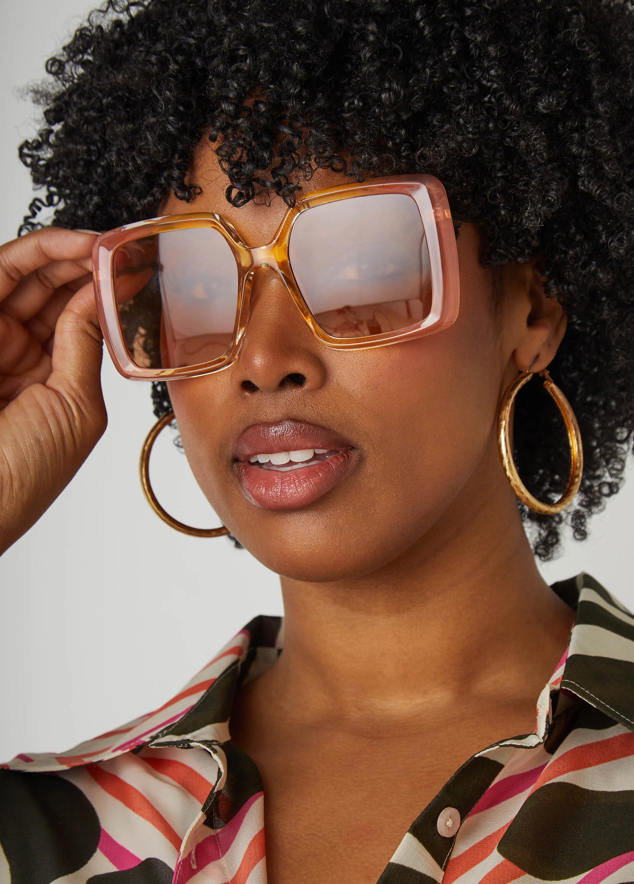 Ombre Square Sunglasses sold by Ashley Stewart