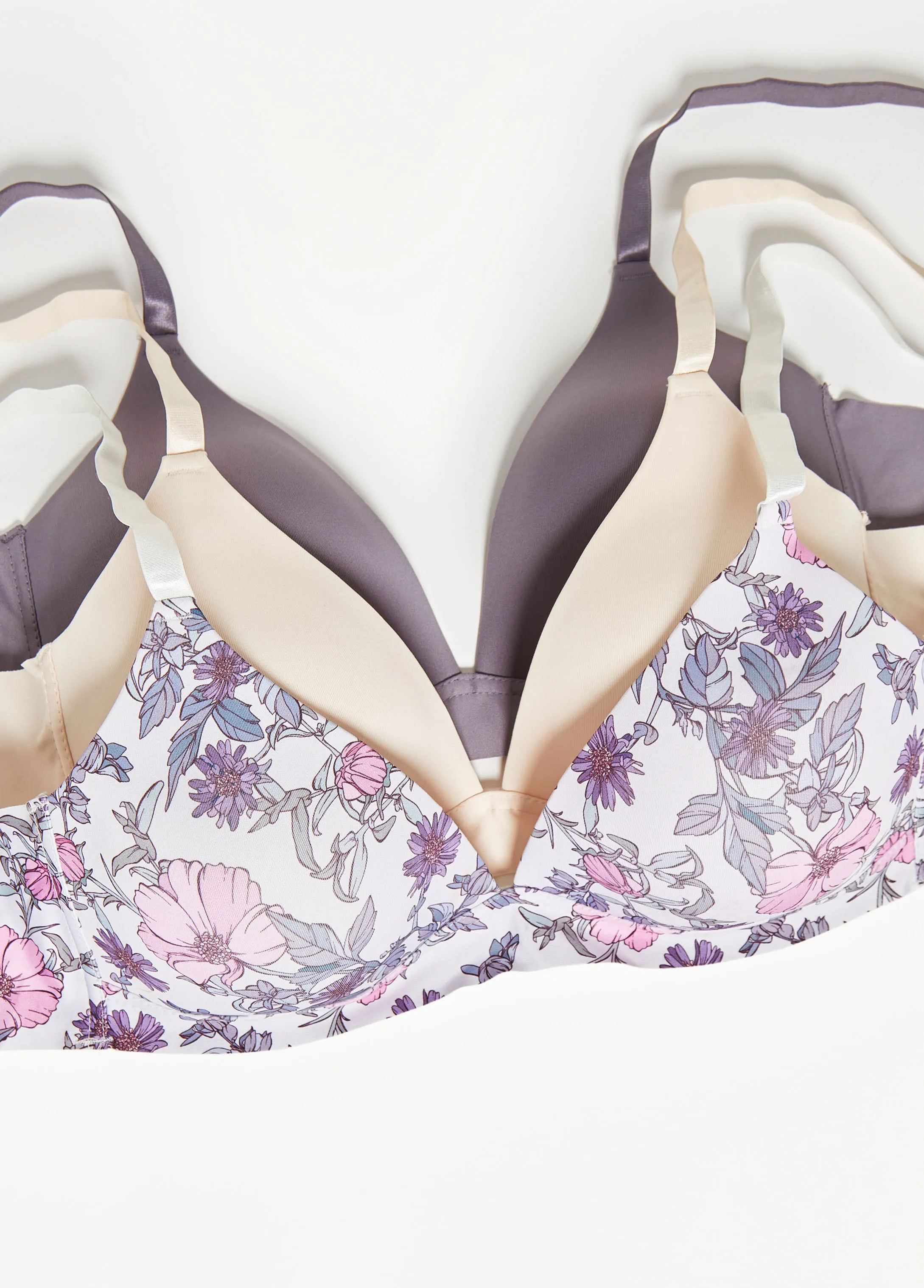 YMI Three Pack Wireless Bras sold by Ashley Stewart