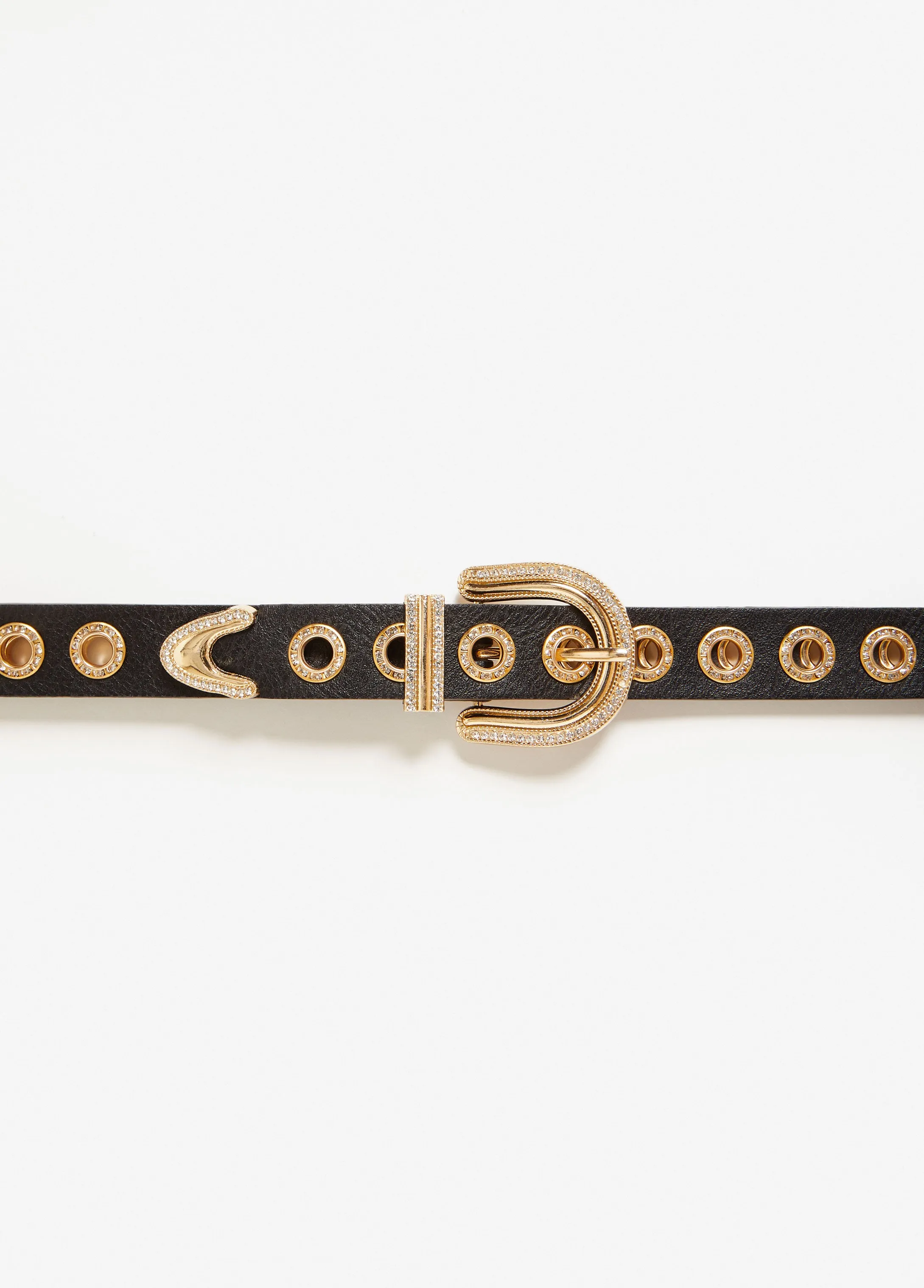 Crystal And Grommet Waist Belt sold by Ashley Stewart product image thumbnail 2