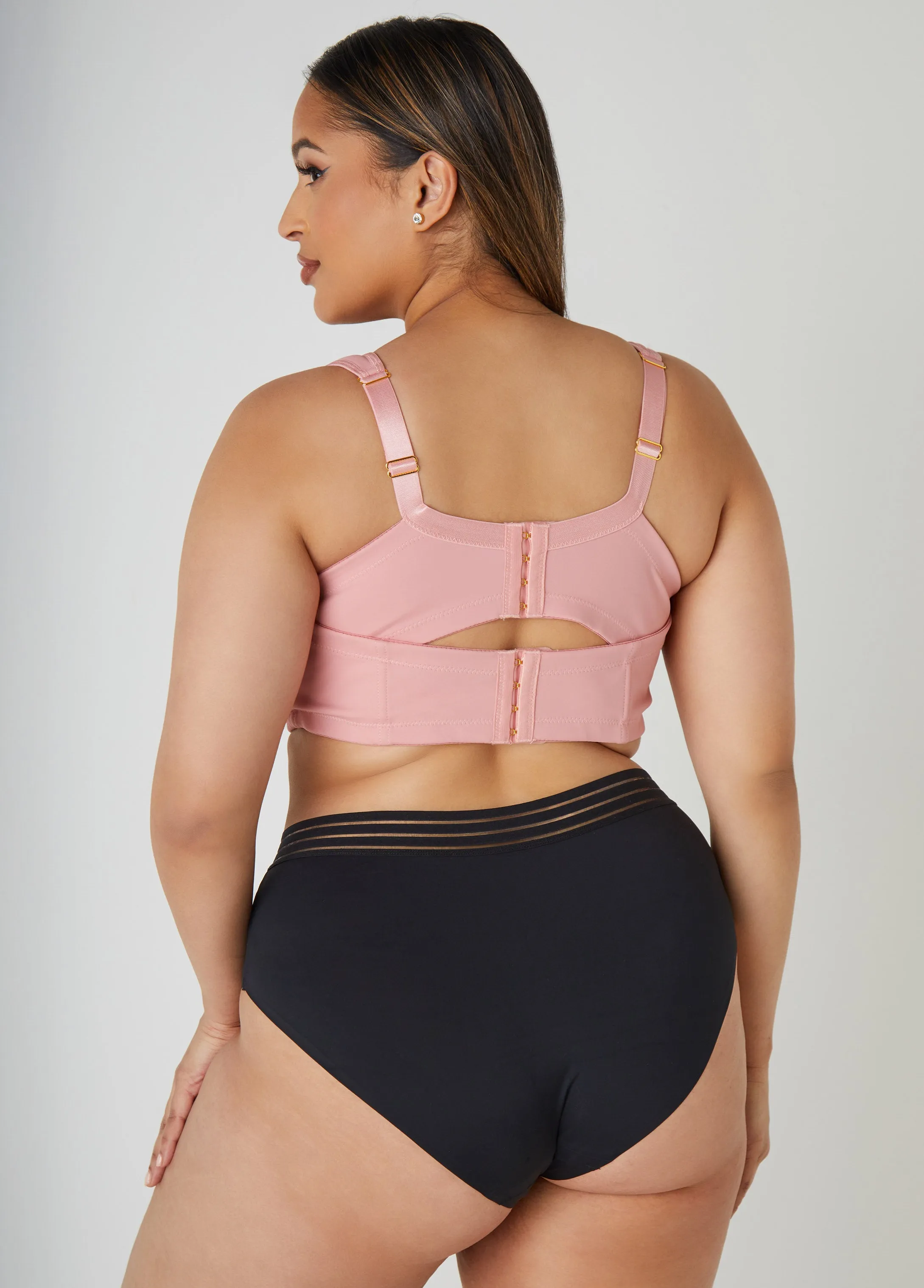 Full Coverage Lace Trim Butterfly Bra sold by Ashley Stewart product image thumbnail 2