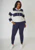 Striped Hooded Pullover sold by Ashley Stewart