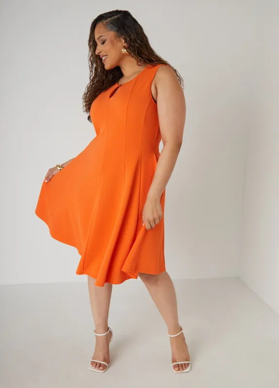 Textured Knit A Line Dress sold by Ashley Stewart