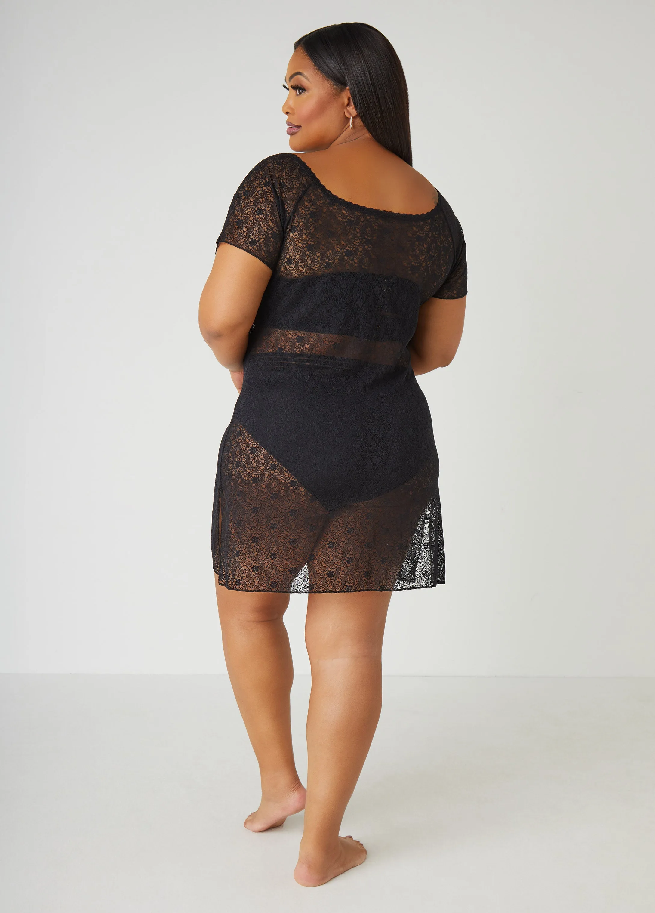 Lace Chemise sold by Ashley Stewart product image thumbnail 2