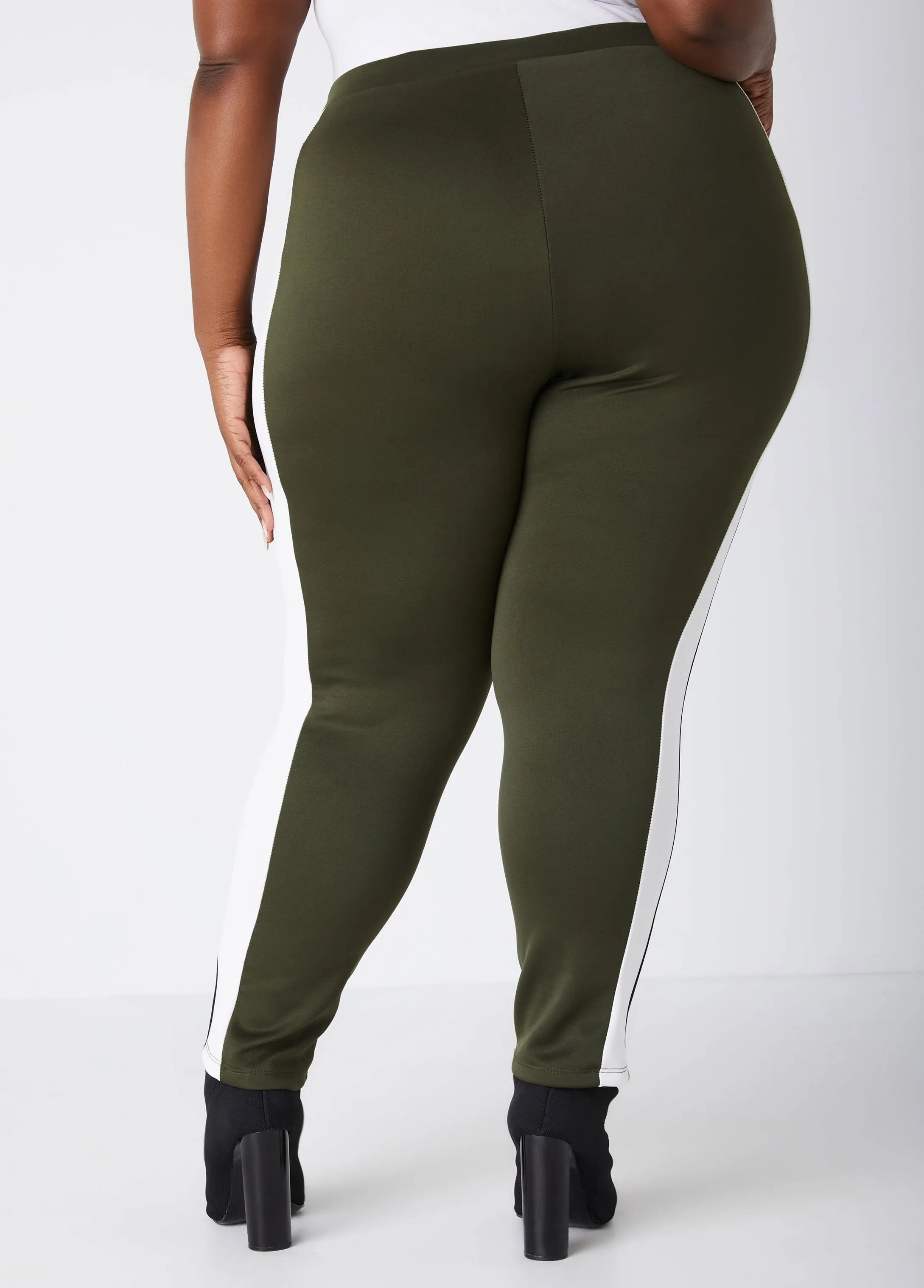 Colorblock Mid Rise Leggings sold by Ashley Stewart product image thumbnail 2
