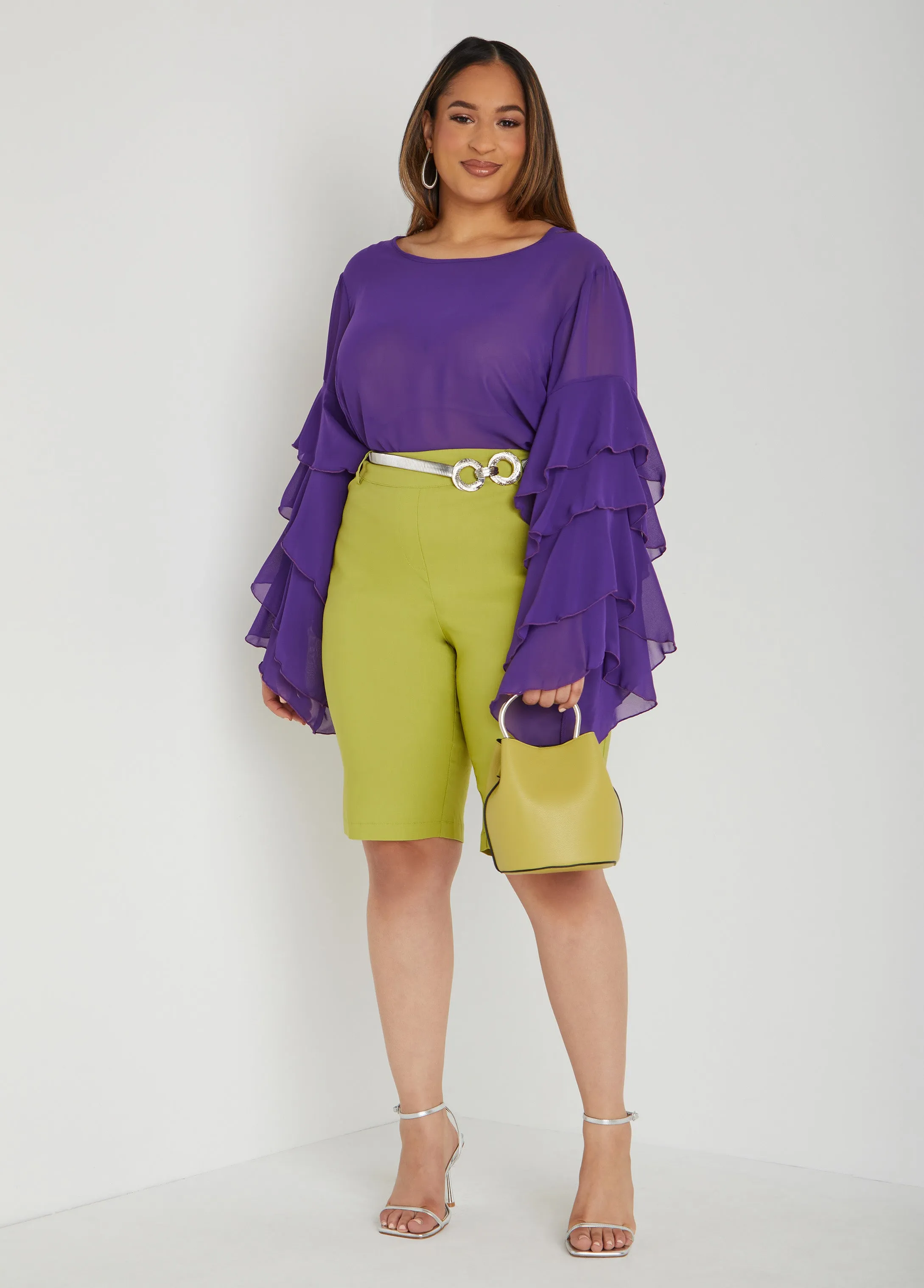 Millennium Bermuda Shorts sold by Ashley Stewart product image thumbnail 3