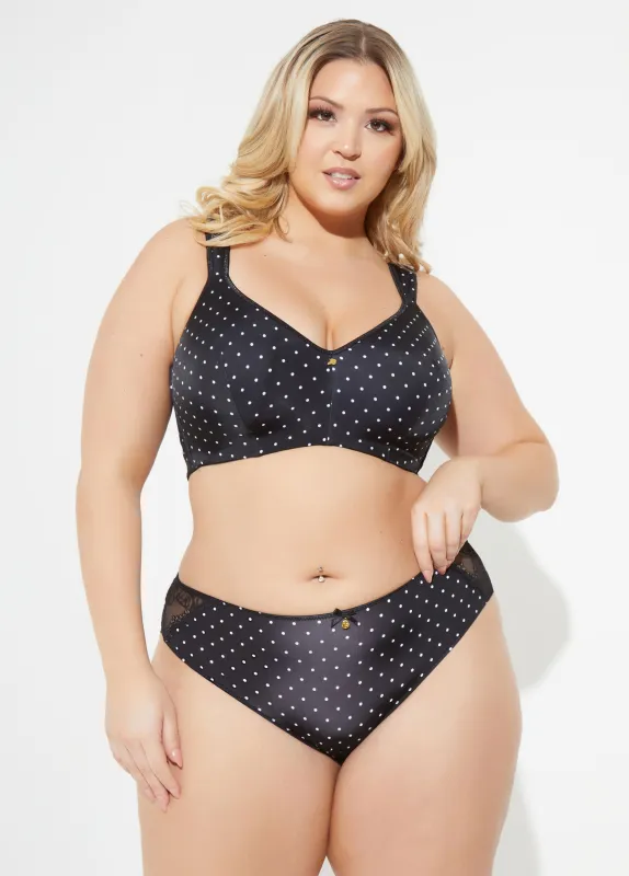 Microfiber And Lace Bikini Panty sold by Ashley Stewart